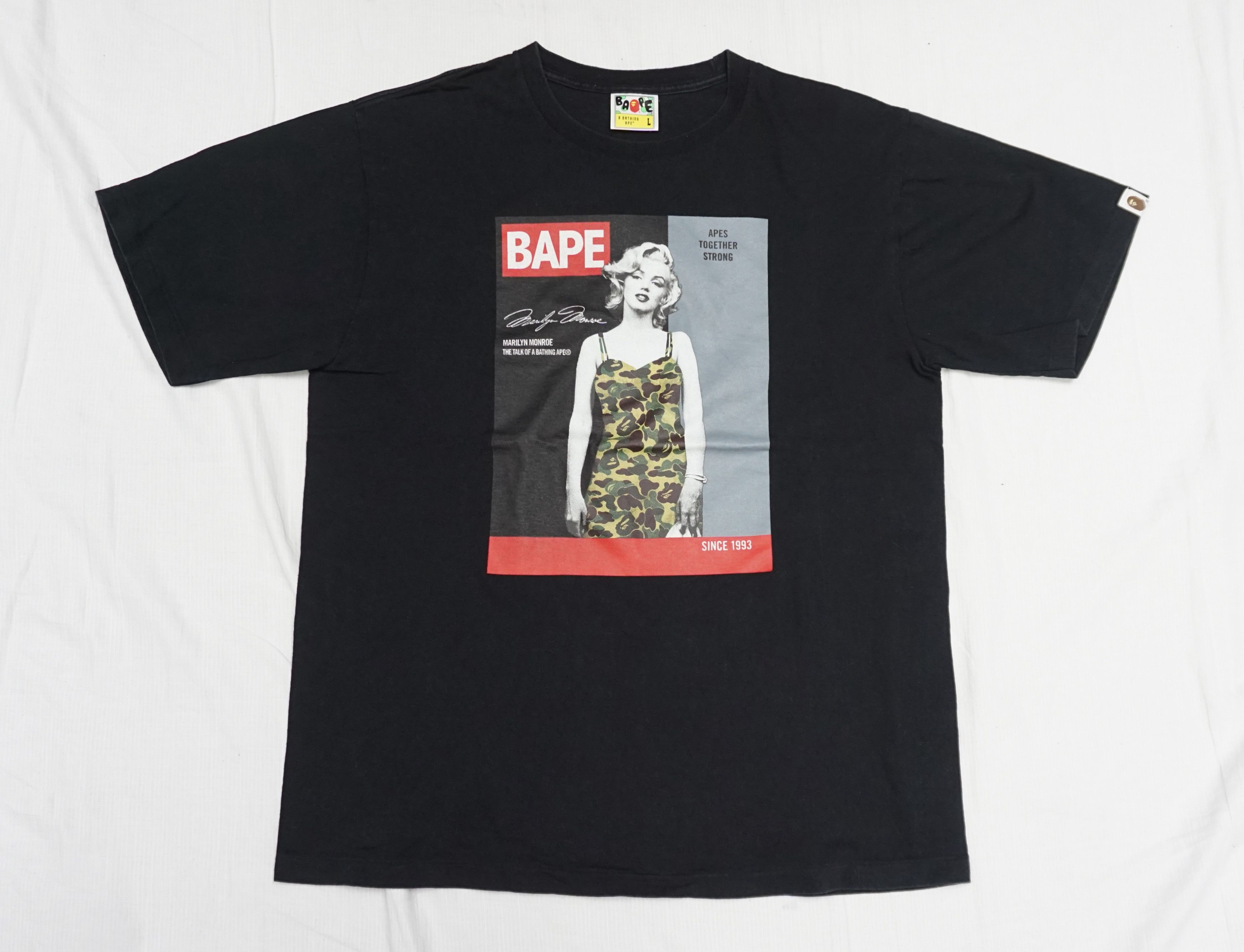 Bape Bape x Marilyn Monroe Magazine T-shirt Size US L / EU 52-54 / 3 - 1 Thumbnail