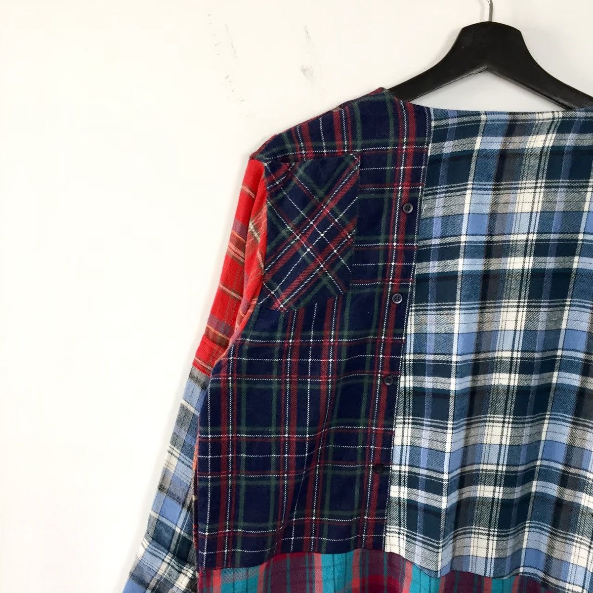 Needles REBUILD BY NEEDLES FW15 PATCHWORK FLANNEL SMOCK Size US M / EU 48-50 / 2 - 6 Thumbnail