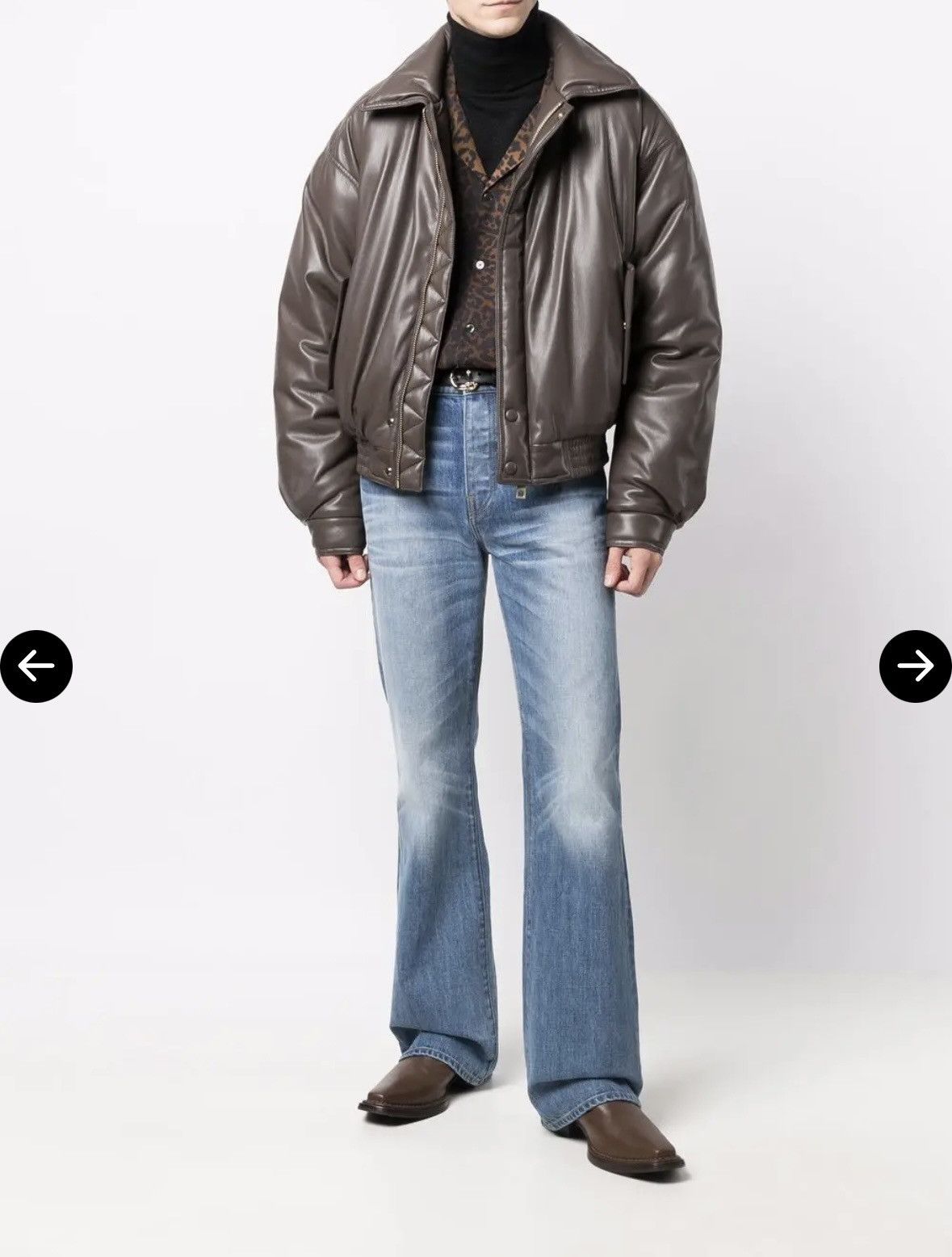 Nanushka Nanushka Ands Padded Bomber Jacket Shiitake Size S Size US S / EU 44-46 / 1 - 2 Thumbnail