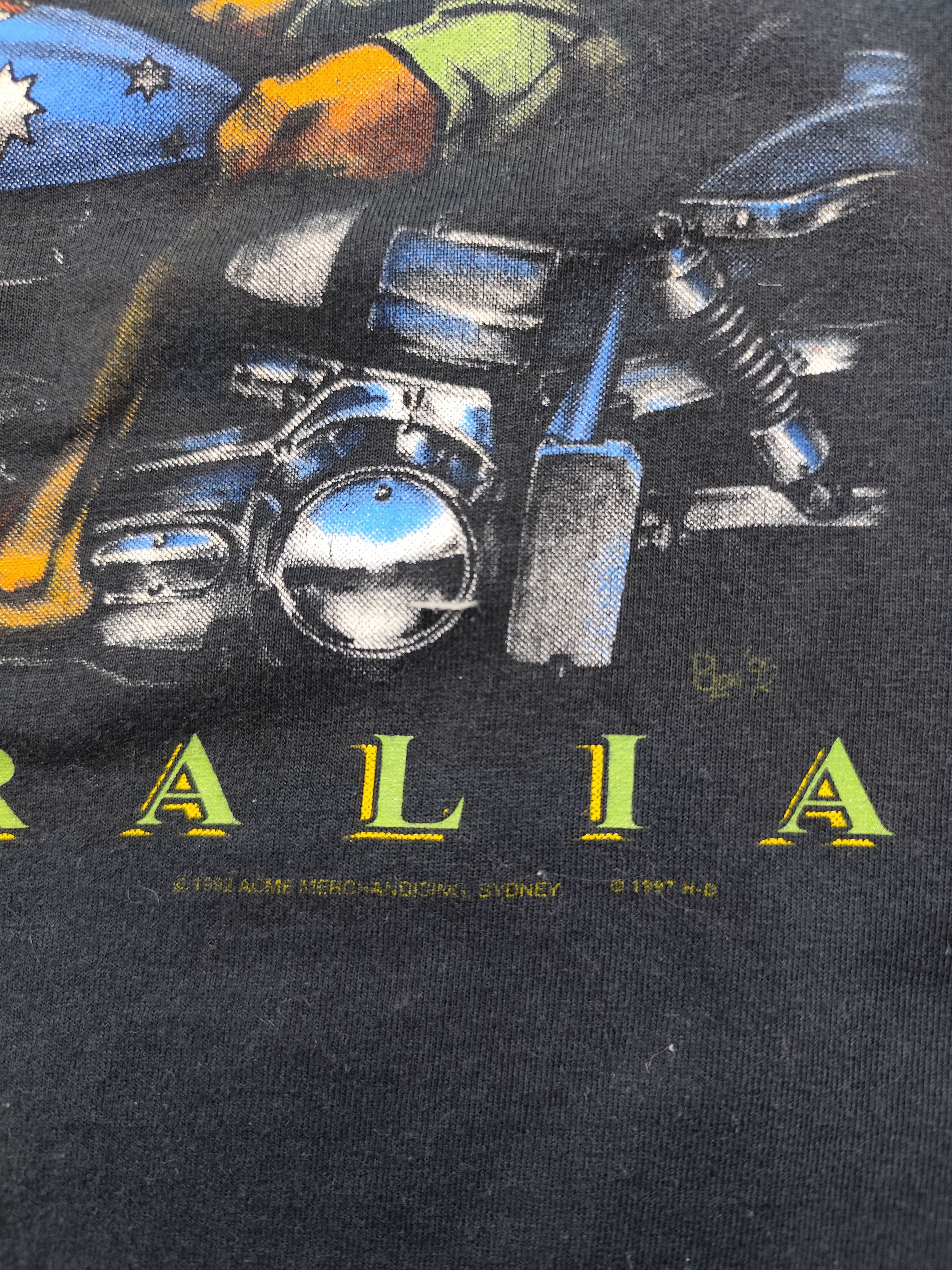 Harley Davidson × Vintage Vintage streetwear racing Harley Davidson T Shirt Size US XL / EU 56 / 4 - 3 Thumbnail