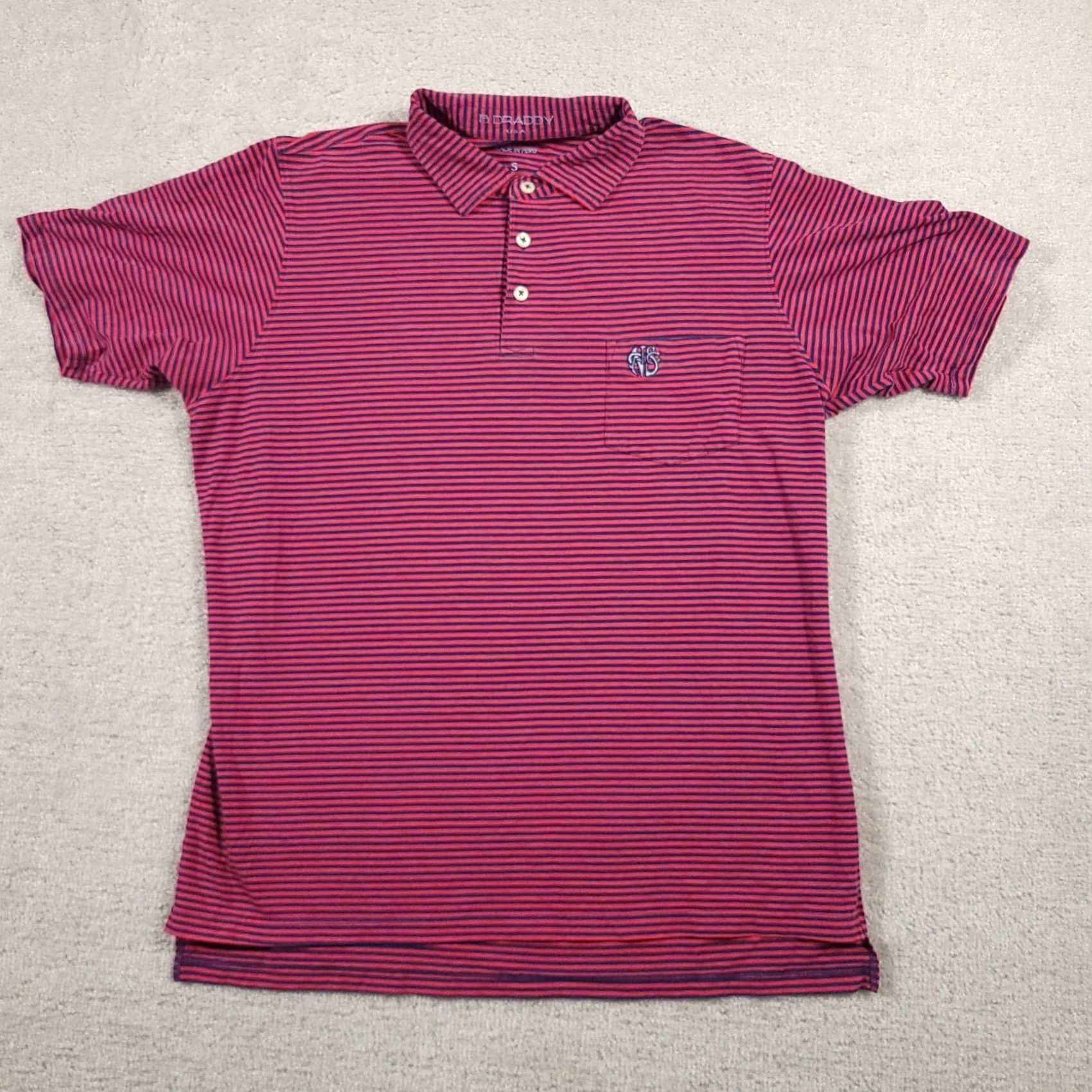 Vintage B Draddy Sport Country Club Golf Short Sleeve Polo Shirt Mens Small Pink Navy Shirt Polo Size US S / EU 44-46 / 1 - 2 Thumbnail