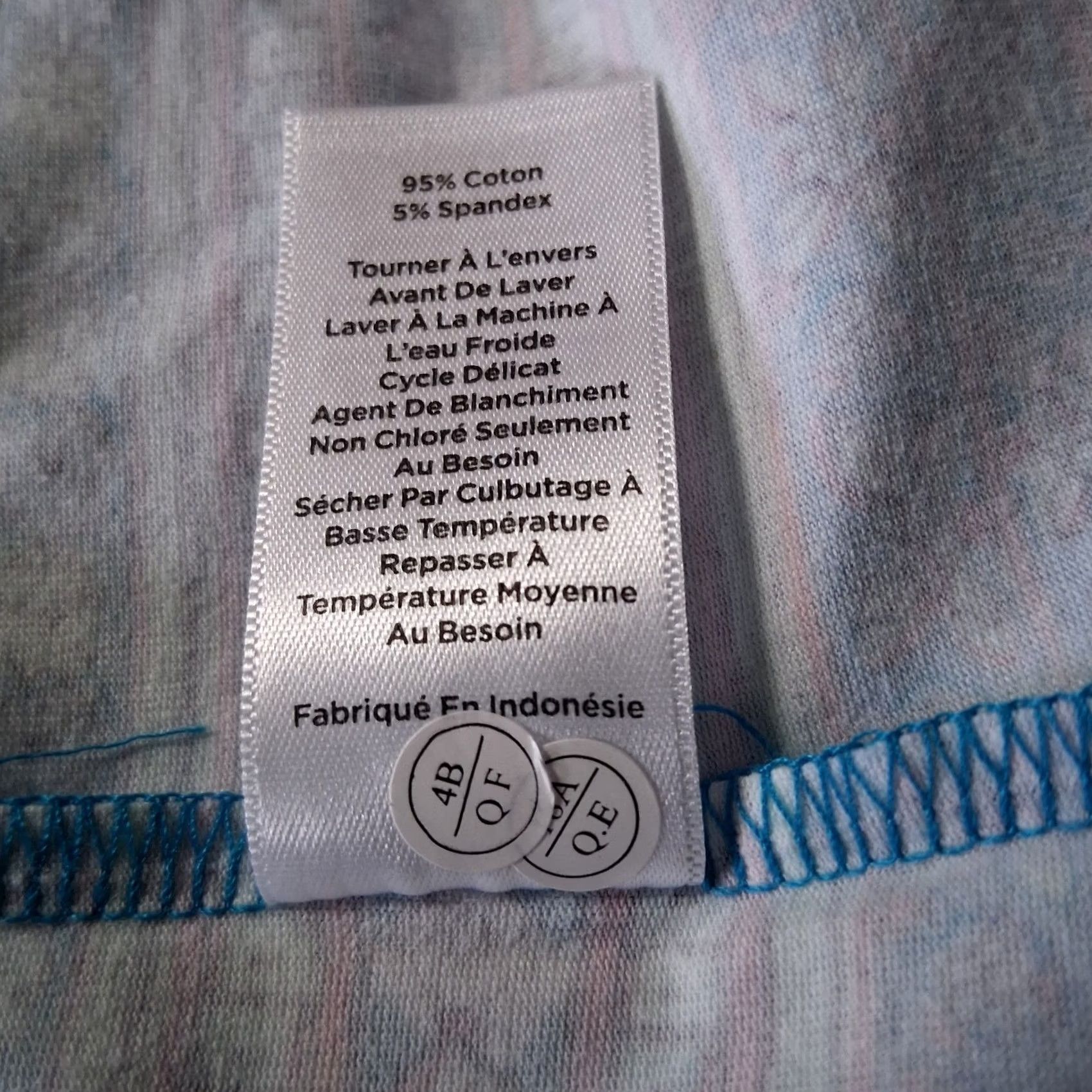Talbots Talbots Tee Shirt M Blue Pink Mint Floral Striped Boat Neck 3/4 Slv Casual Cotton Spandex Women Long Sleeve Knit Top Size M / US 6-8 / IT 42-44 - 5 Thumbnail