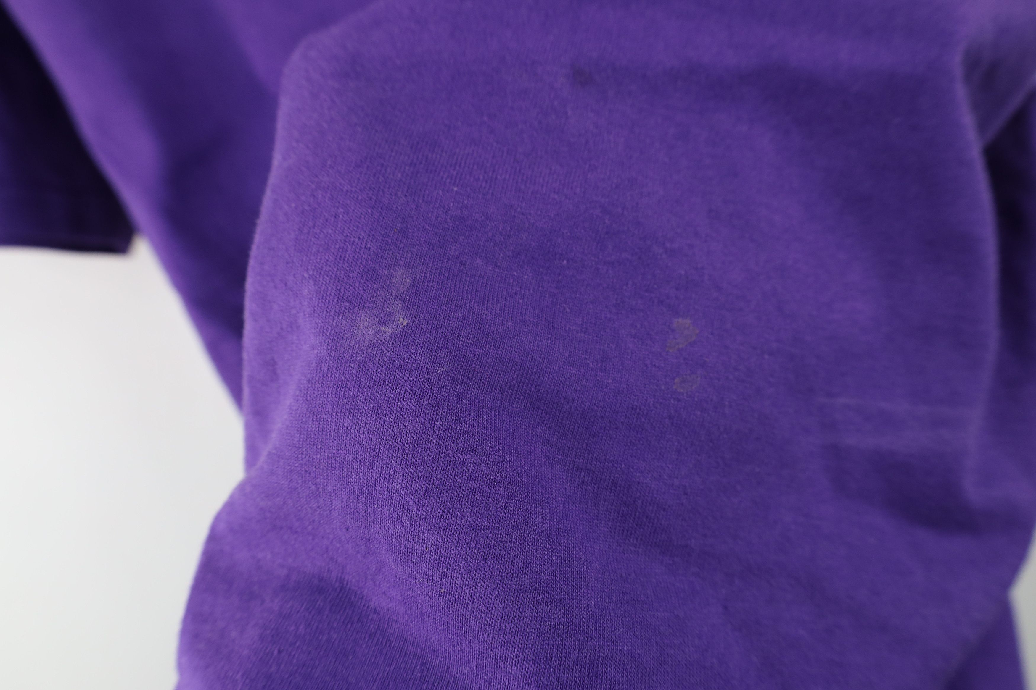 Vintage Vintage 90s Streetwear Blank T-Shirt Purple Cotton USA Size US S / EU 44-46 / 1 - 6 Thumbnail