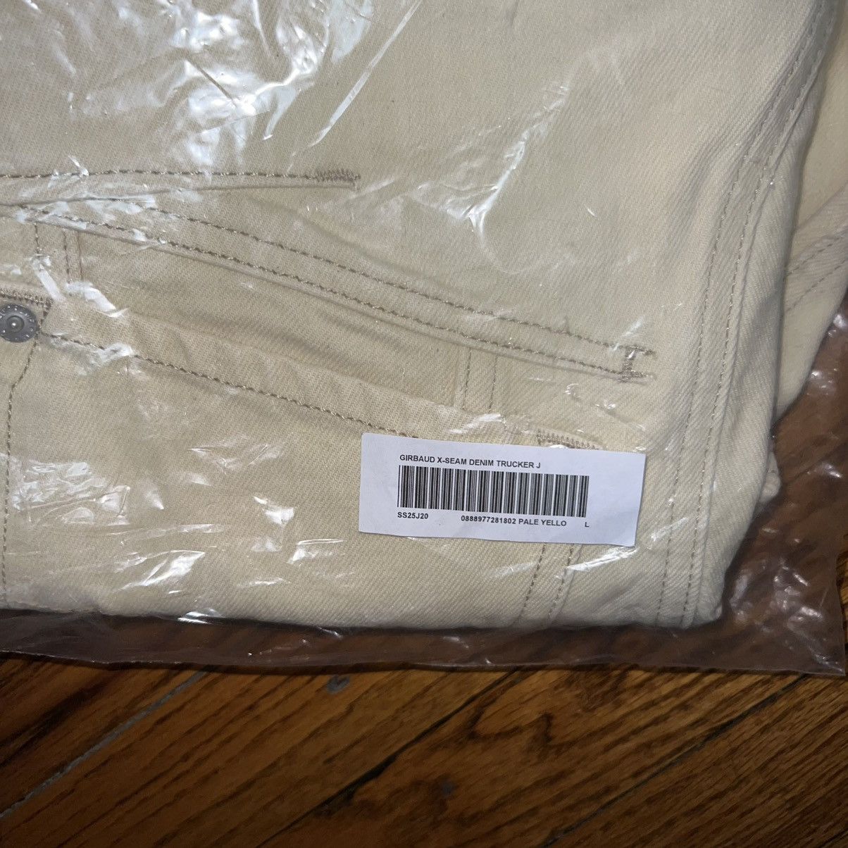 Supreme Supreme Marithe Girbaurd Denim Trucker Jacket Cream Size L Size US L / EU 52-54 / 3 - 6 Thumbnail