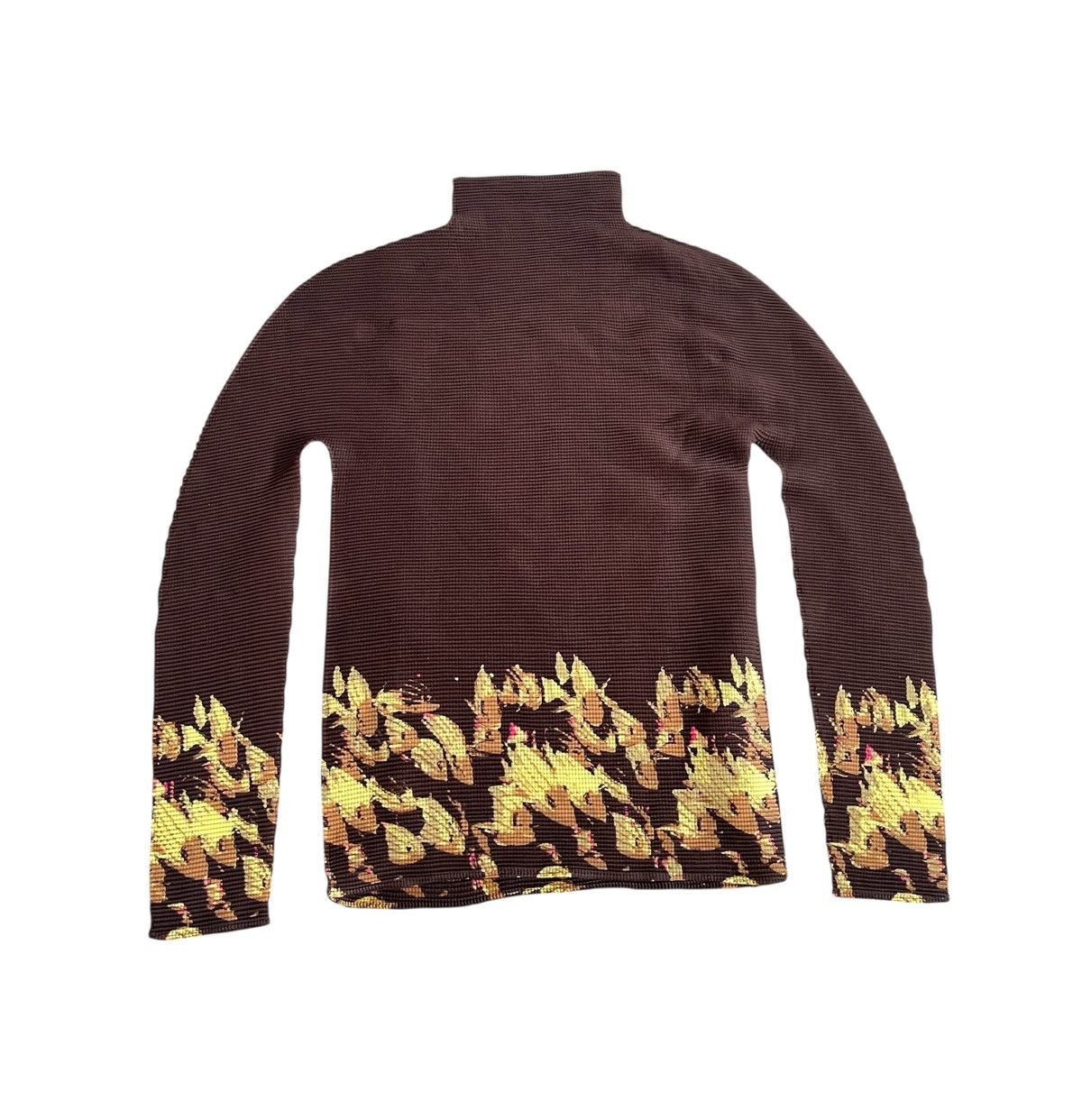 Issey Miyake TAX FREE 🇺🇸 issey miyake me pleated golden floral longsleeve Size S / US 4 / IT 40 - 1 Thumbnail