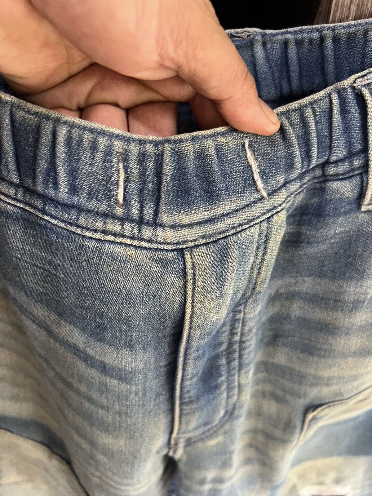MOUSSY 🔥Azul by Moussy Patchwork Distressed Sweatpants Jogger Size US 34 / EU 50 - 9 Thumbnail