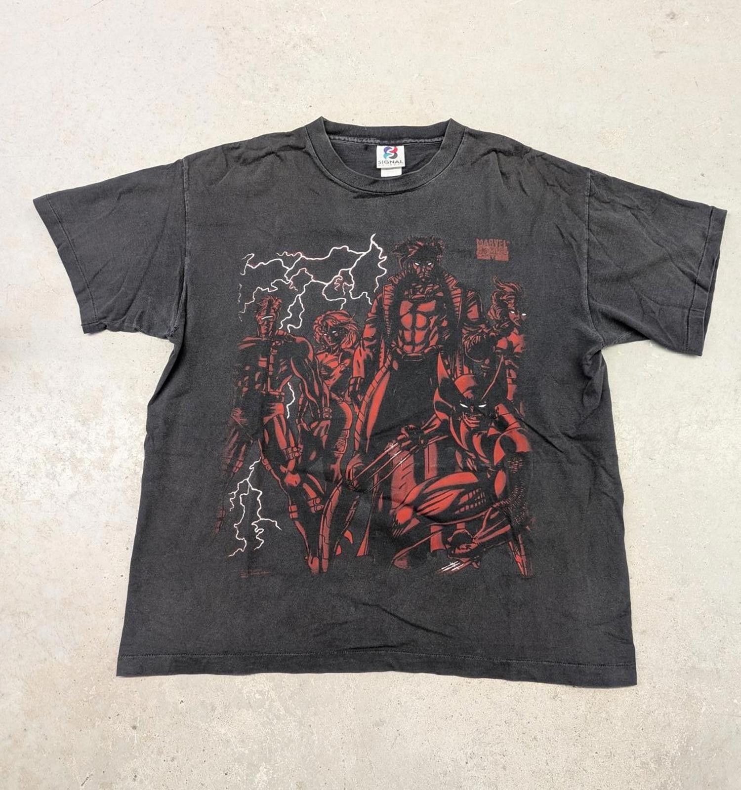 Marvel Comics Vintage 1994 X-men vs Magneto Signal Marvel Comics T-shirt Size US XL / EU 56 / 4 - 1 Thumbnail