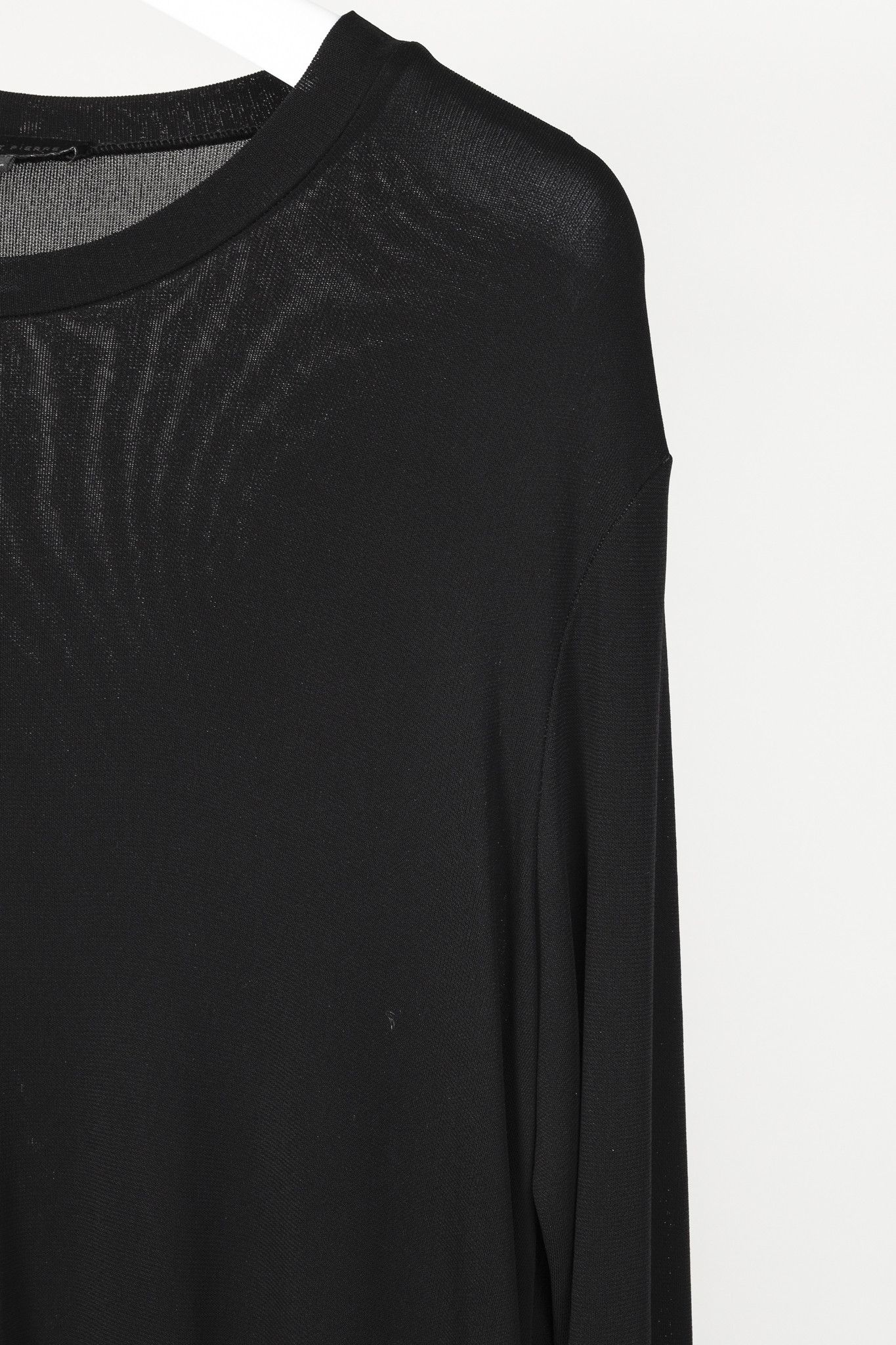 Marie Saint Pierre Marie Saint Pierre Black Crepe-Jersey Long-Sleeve Dress Size L / US 10 / IT 46 - 5 Thumbnail