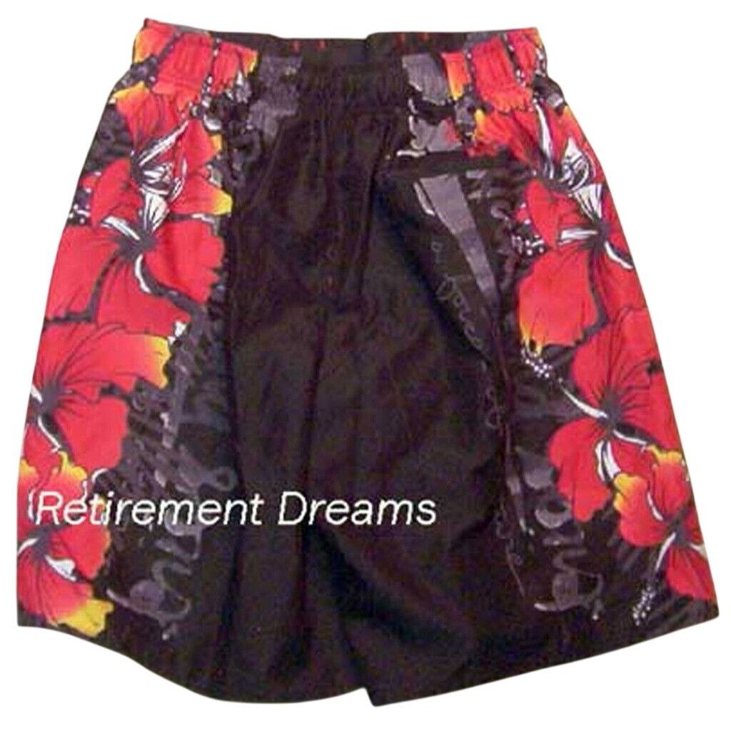 Maui and Sons Maui And Sons Size L Mens Swim Trunks Hibiscus Floral Black Size US 36 / EU 52 - 2 Thumbnail