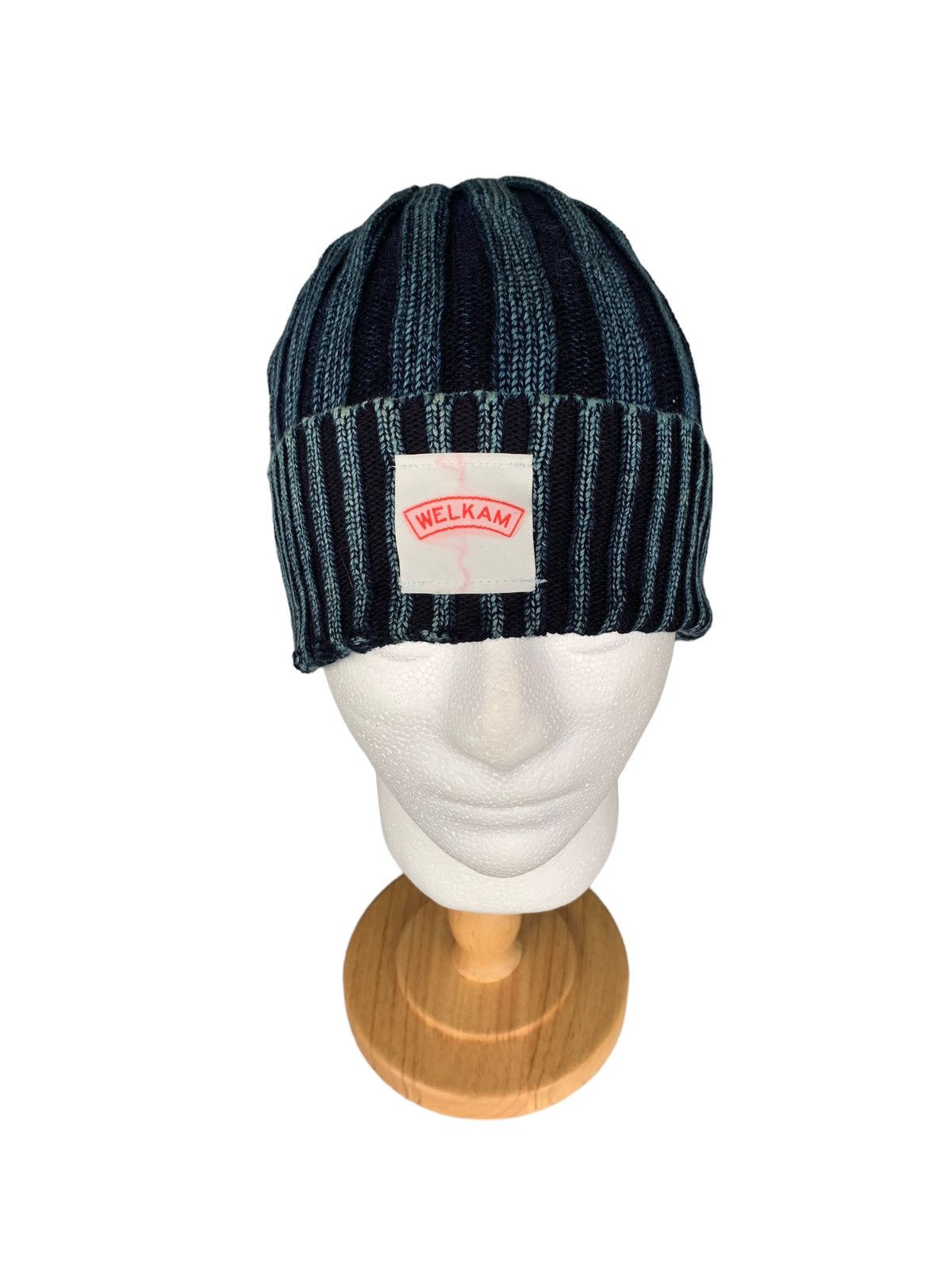 Japanese Brand × Kapital × Vintage Japanese Welkem Blue Indigo Beanie Hats Size ONE SIZE - 12 Thumbnail