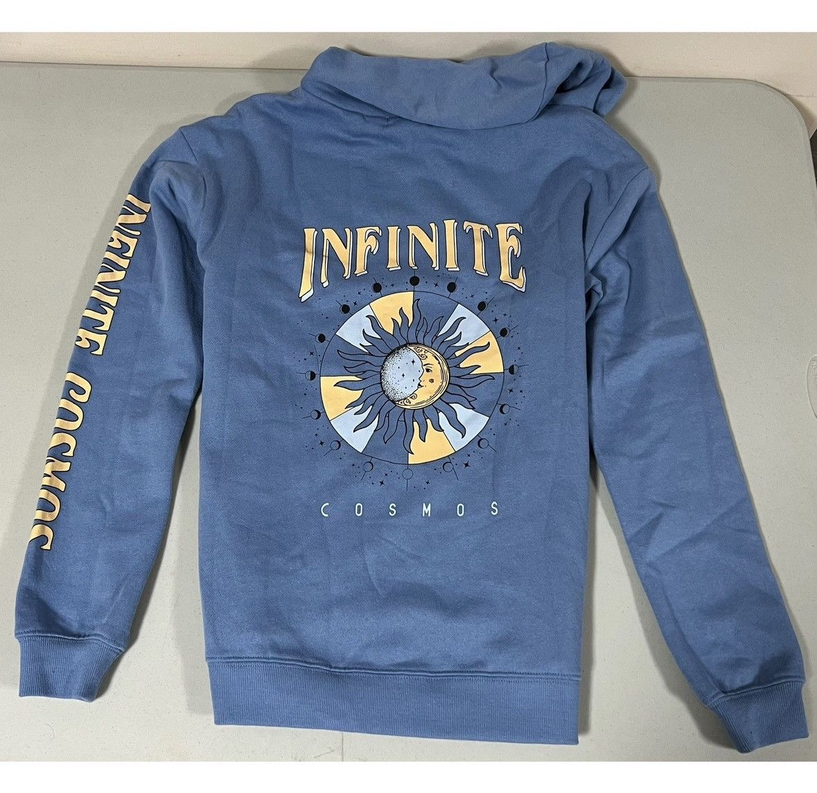 Pacsun Blue ‘Infinite Cosmos’ Sun Moon Zipper Sweatshirt Hoodie XS🌙 Size US XS / EU 42 / 0 - 2 Thumbnail