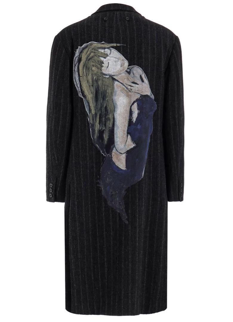Yohji Yamamoto Yohji Yamamoto PourHomme 24-25AW LOOK5 striped coat Size US M / EU 48-50 / 2 - 4 Thumbnail