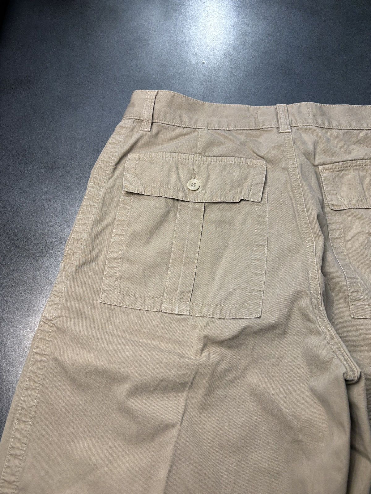 Pal Zileri × Vintage Vintage Pal Zileri Concept Shorts Long Tan Summer Cotton 30 Size US 31 - 7 Thumbnail