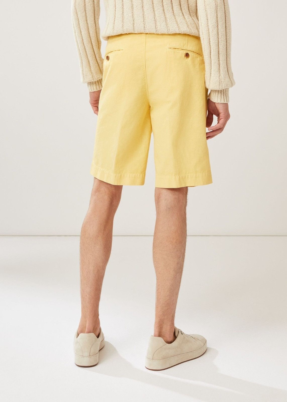 Loro Piana o1srvl11e1024 Bermuda Shorts in Yellow Size US 34 / EU 50 - 3 Thumbnail