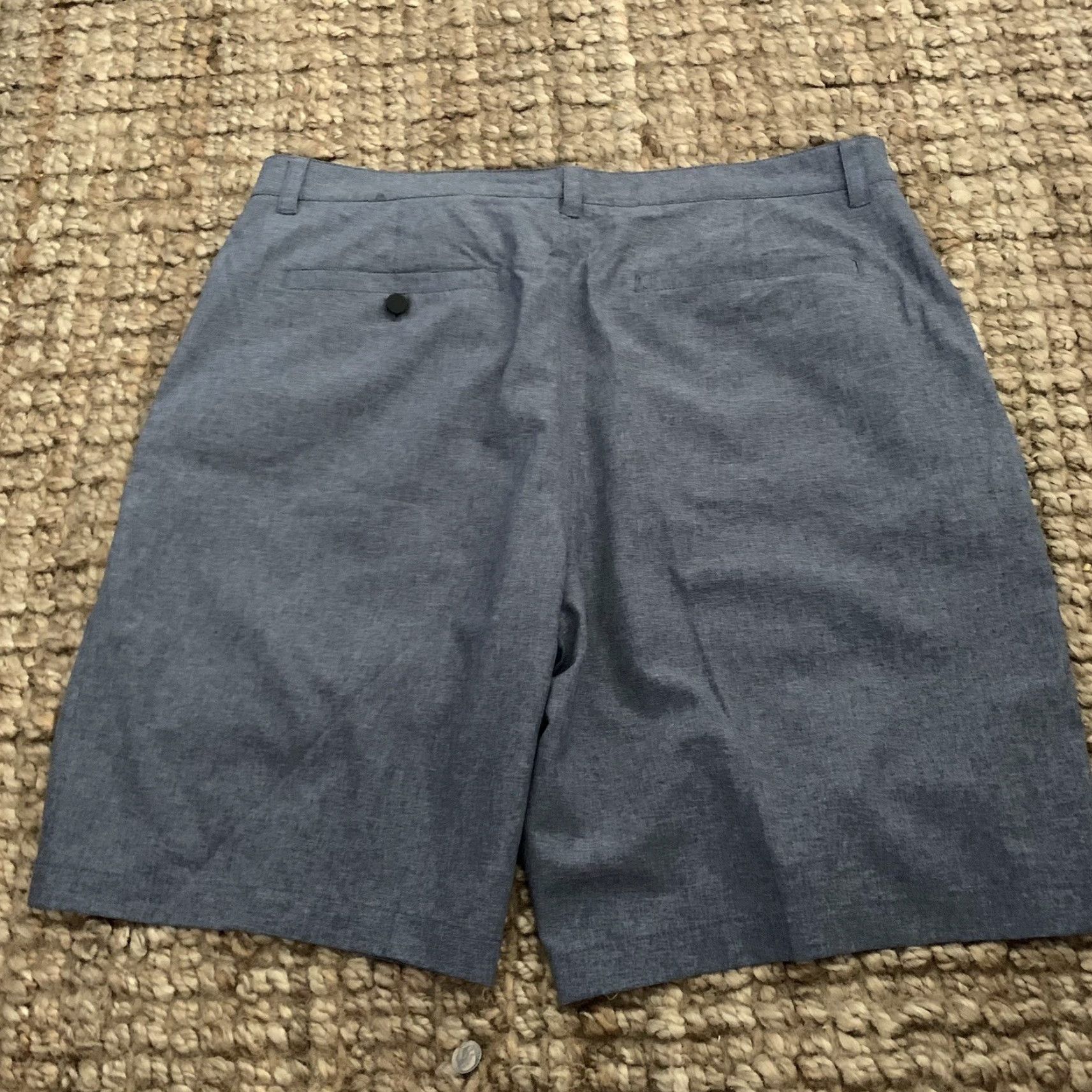 Vintage Tackle & Tides Shorts Mens Sz 38 Chino Performance Lightweight Blue Regular Chino Shorts 38in Inseam 9in Blue Lightweight Pockets Belt Loops Size US 38 / EU 54 - 3 Thumbnail