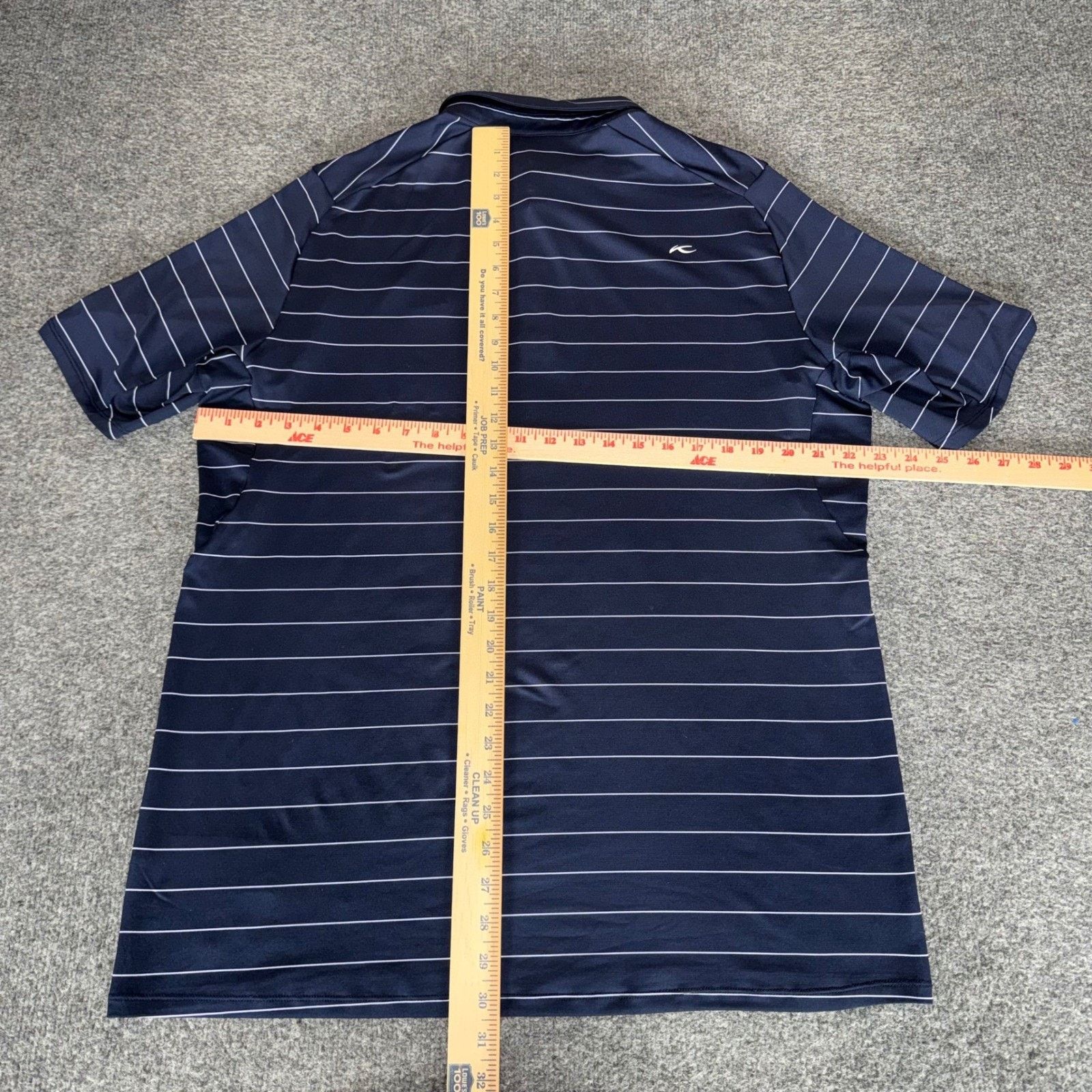 KJUS KJUS Soren Polo Shirt Mens 52 Large Navy Blue Striped Golf Size US L / EU 52-54 / 3 - 5 Thumbnail