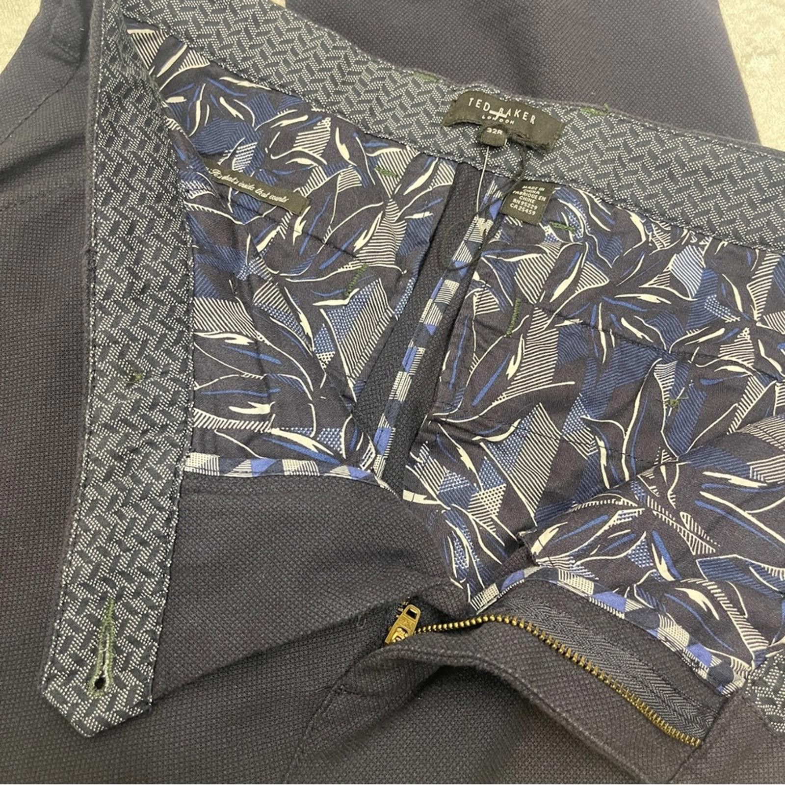 Ted Baker Ted Baker Dark Blue Classic Men's Pants size 32 Size 42R - 4 Thumbnail