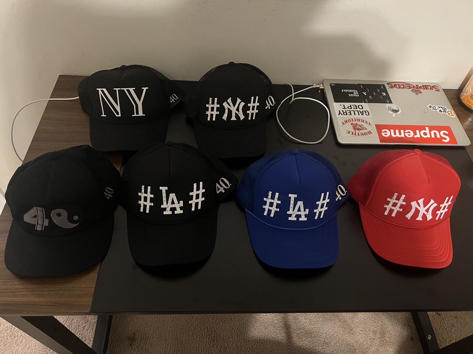 image of 40Oz NYC 40 Oz Van Hats in Black, Men's