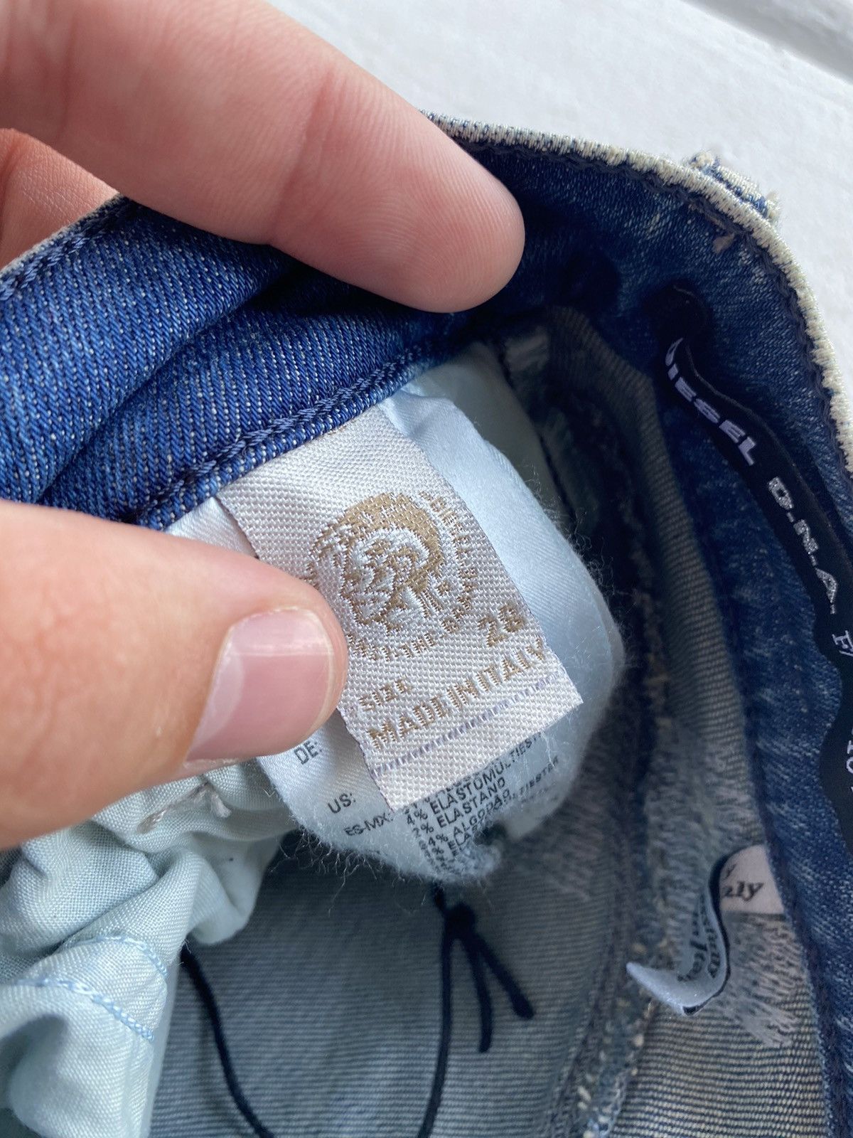 Diesel 🔗Opium Punk Diesel Distressed Washed Slim Straight Jeans Size 28" / US 6 / IT 42 - 8 Thumbnail