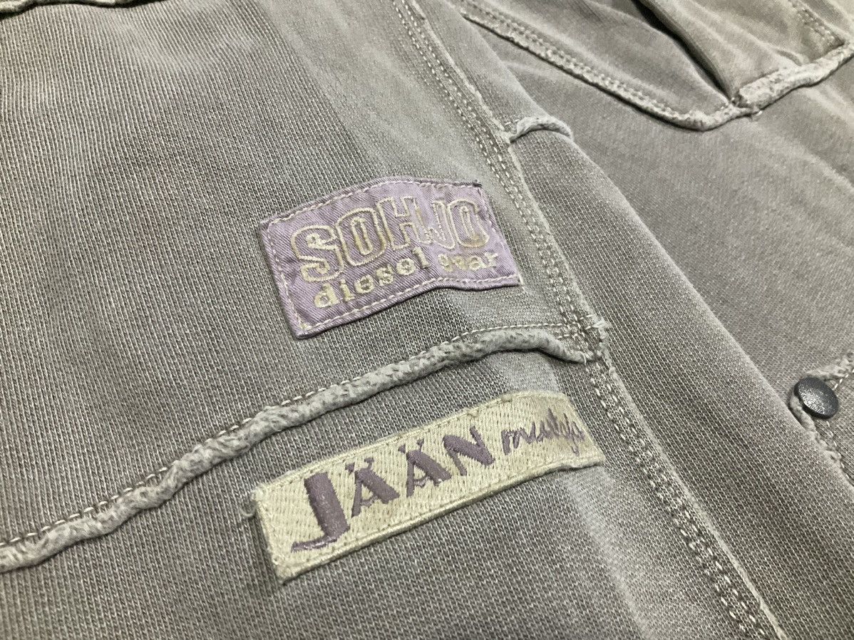 Diesel 🔥Sick Y2K Diesel Frayed Rivet Anorak Hoodie Size US L / EU 52-54 / 3 - 9 Thumbnail