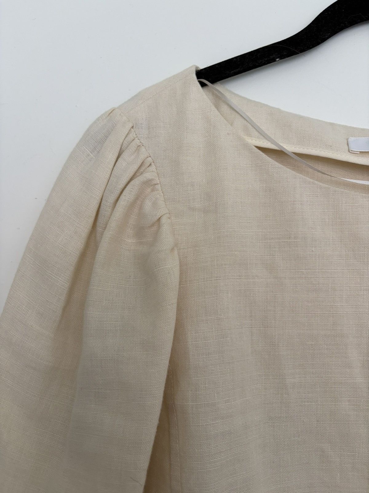 Chloe Chloe puff sleeve linen crop top Size S / US 4 / IT 40 - 2 Thumbnail