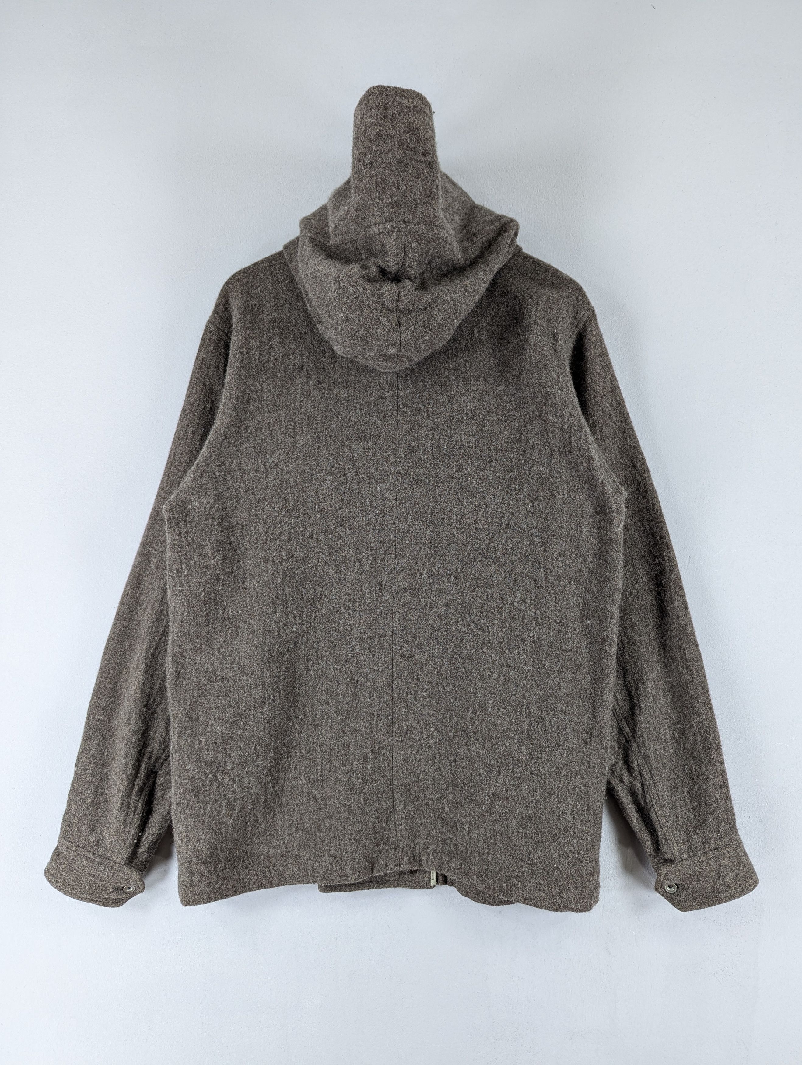 Designer × Paul Smith Paul Smith Cotton Wool Mix Tweed Double Hood Coat Jacket Size US L / EU 52-54 / 3 - 14 Thumbnail