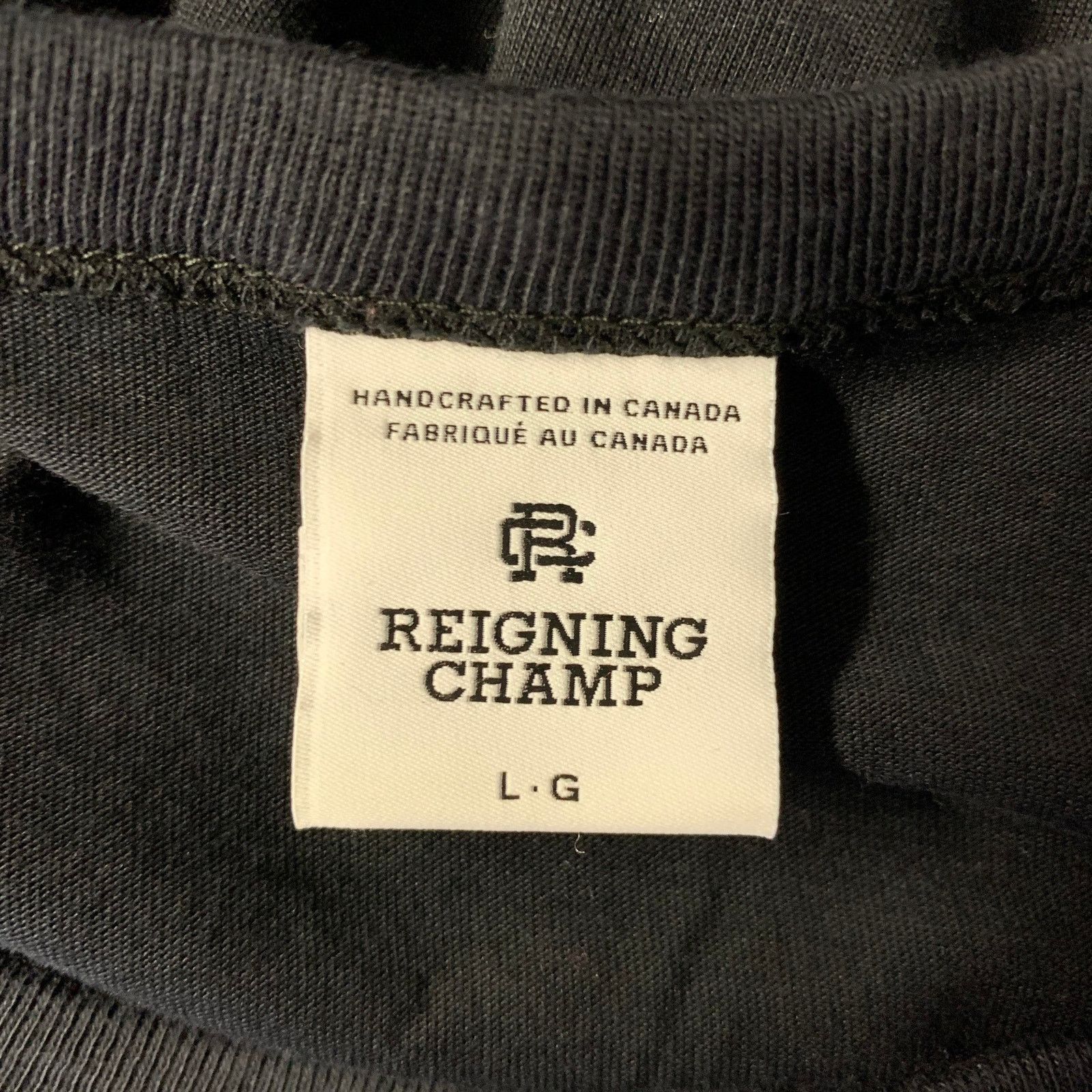 Reigning Champ REIGNING CHAMP Size L Black White Graphic Cotton T-shirt Size US L / EU 52-54 / 3 - 5 Thumbnail