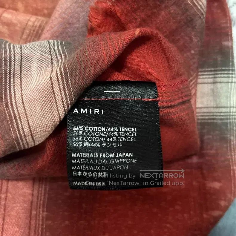 Amiri Amiri Studded shirt men's red-orange Size US S / EU 44-46 / 1 - 6 Thumbnail
