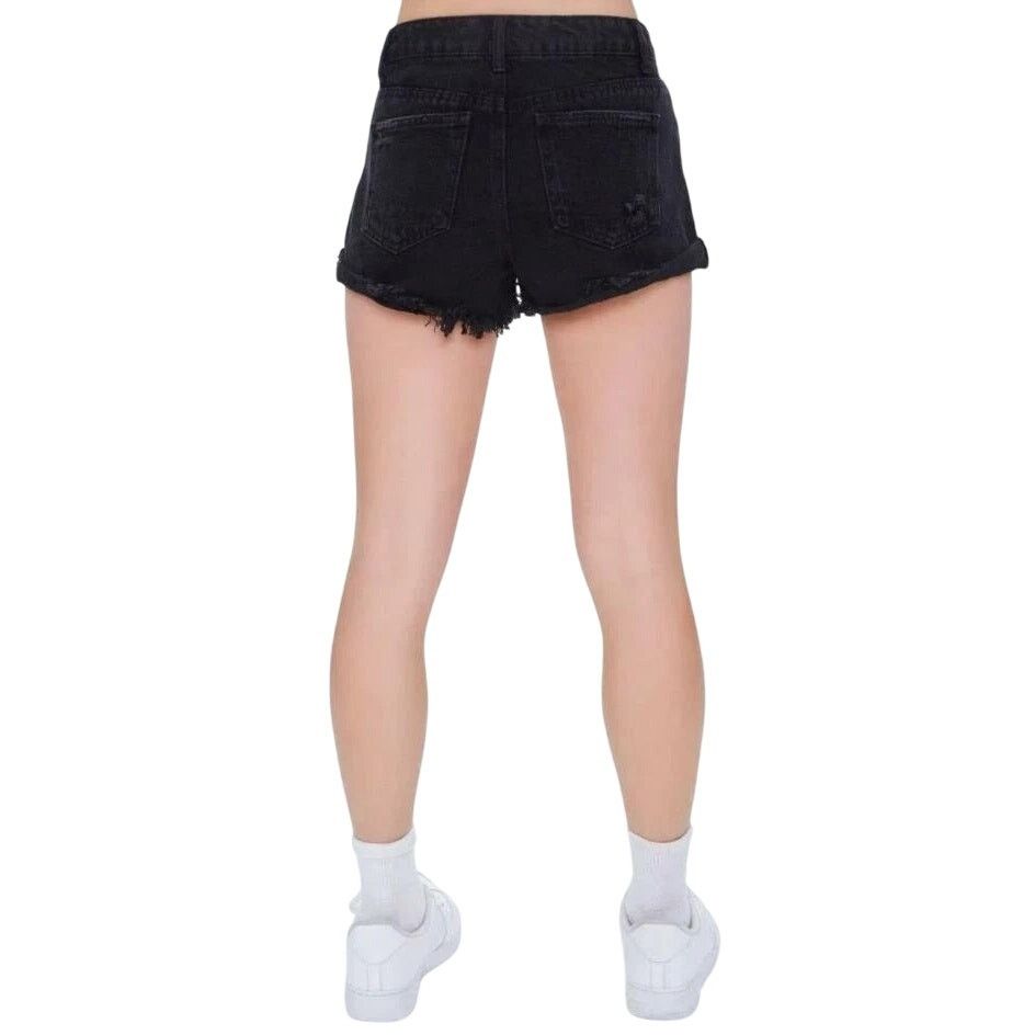 Forever 21 Forever 21 Premium Denim Jeans Shorts Frayed Cutoff 28 Size 28" / US 6 / IT 42 - 2 Thumbnail