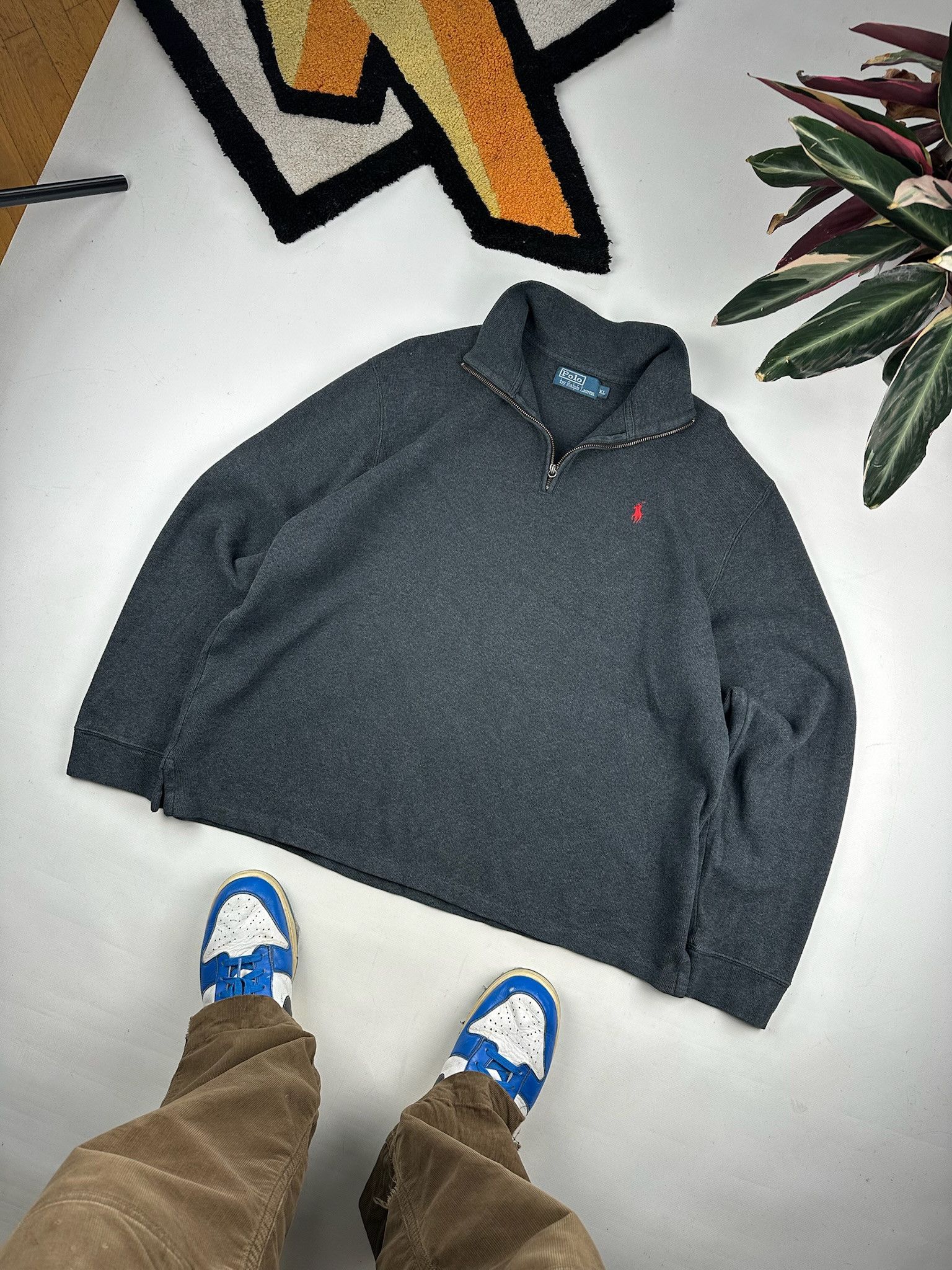 Polo Ralph Lauren Rare! 1/4 Zip Polo Ralph Lauren Sweater Vintage 90s Size US XL / EU 56 / 4 - 7 Thumbnail