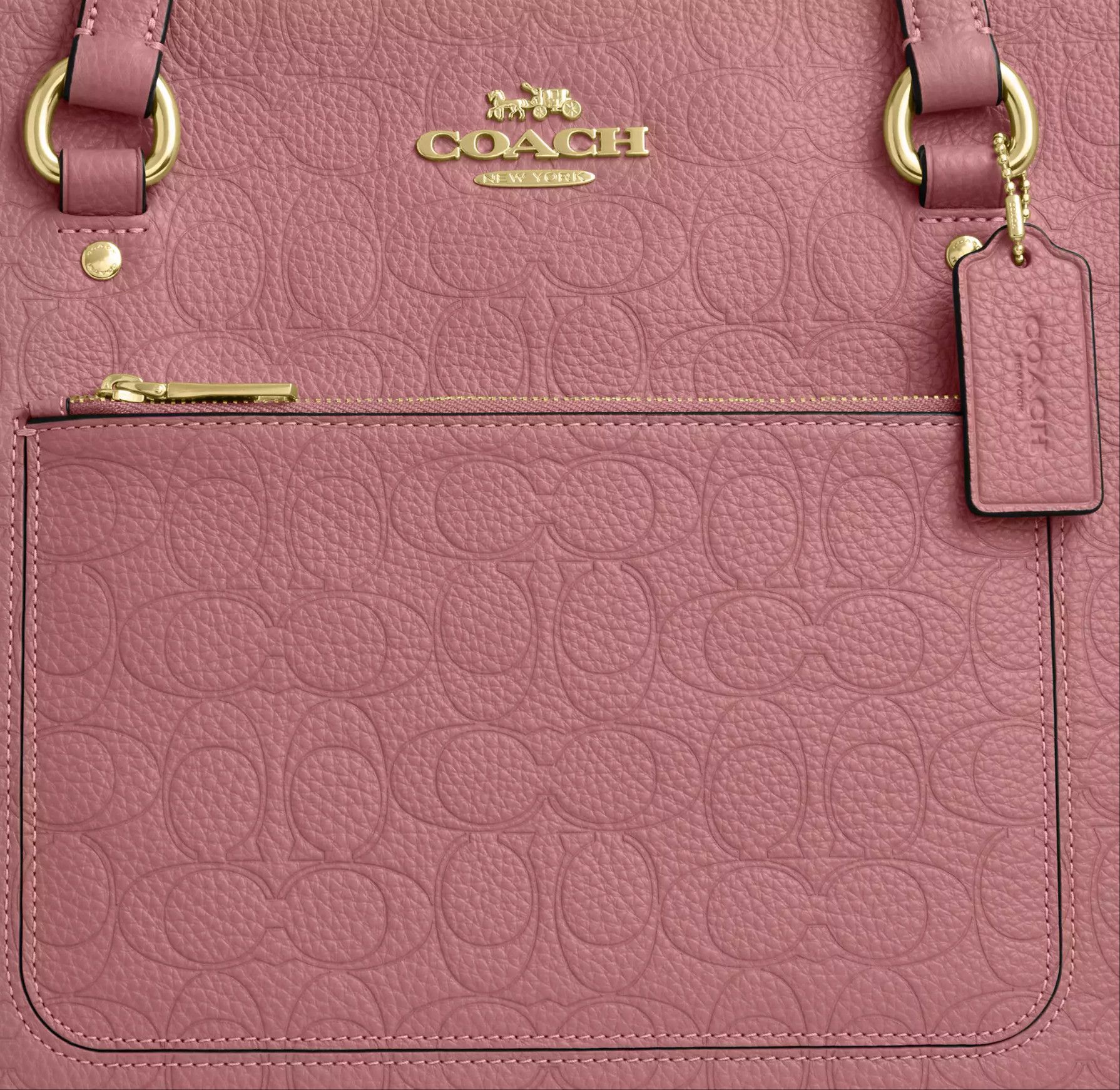 Coach Station Tote Bag In Signature Leather CDL99 Size ONE SIZE - 14 Thumbnail
