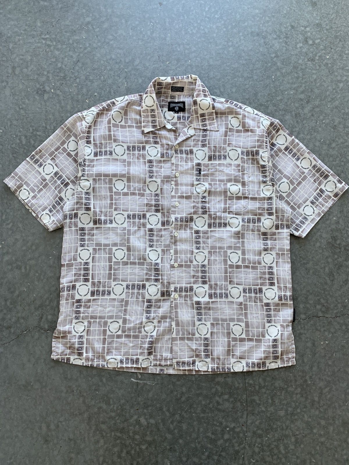 Rocawear × Vintage Crazy Vintage Y2K Rocawear Camp Collar Shirt Baggy Oversized Size US XL / EU 56 / 4 - 1 Thumbnail