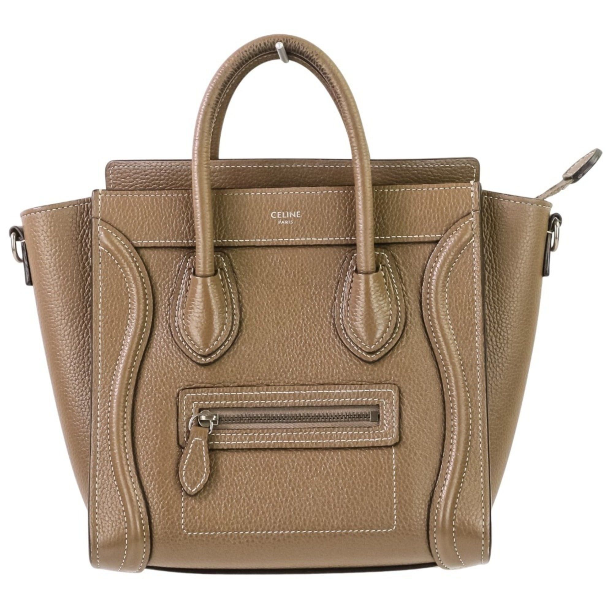 Celine Excellent condition Celine Luggage Nano Shopper 2-way bag in brown. Women's. Luxs Pre-owned Brand. Size ONE SIZE - 1 Thumbnail