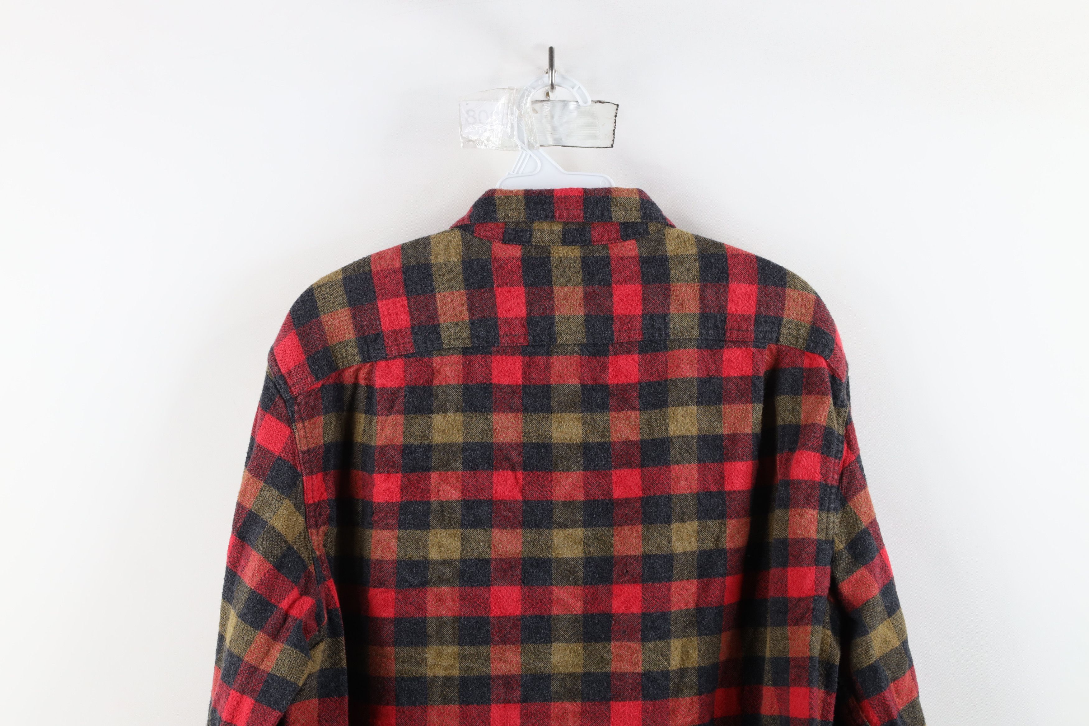 J.Crew × Vintage J Crew Suede Elbow Patch Flannel Collared Button Down Shirt Size US L / EU 52-54 / 3 - 12 Thumbnail