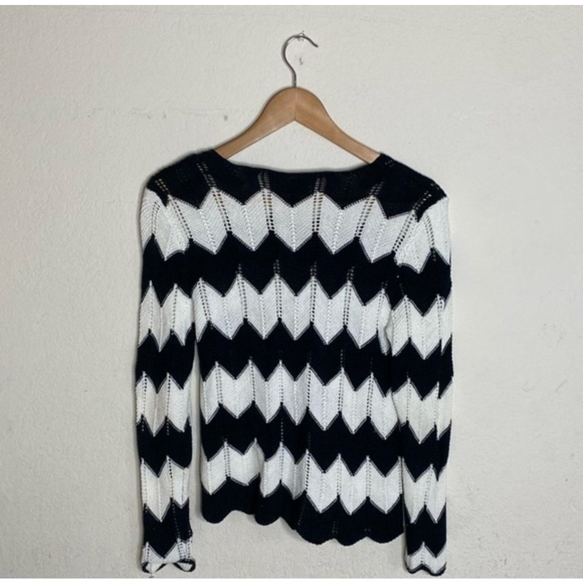 Frame FRAME‎ Denim Le Croche Zig-Zag Sweater ( S ) Size S / US 4 / IT 40 - 7 Thumbnail