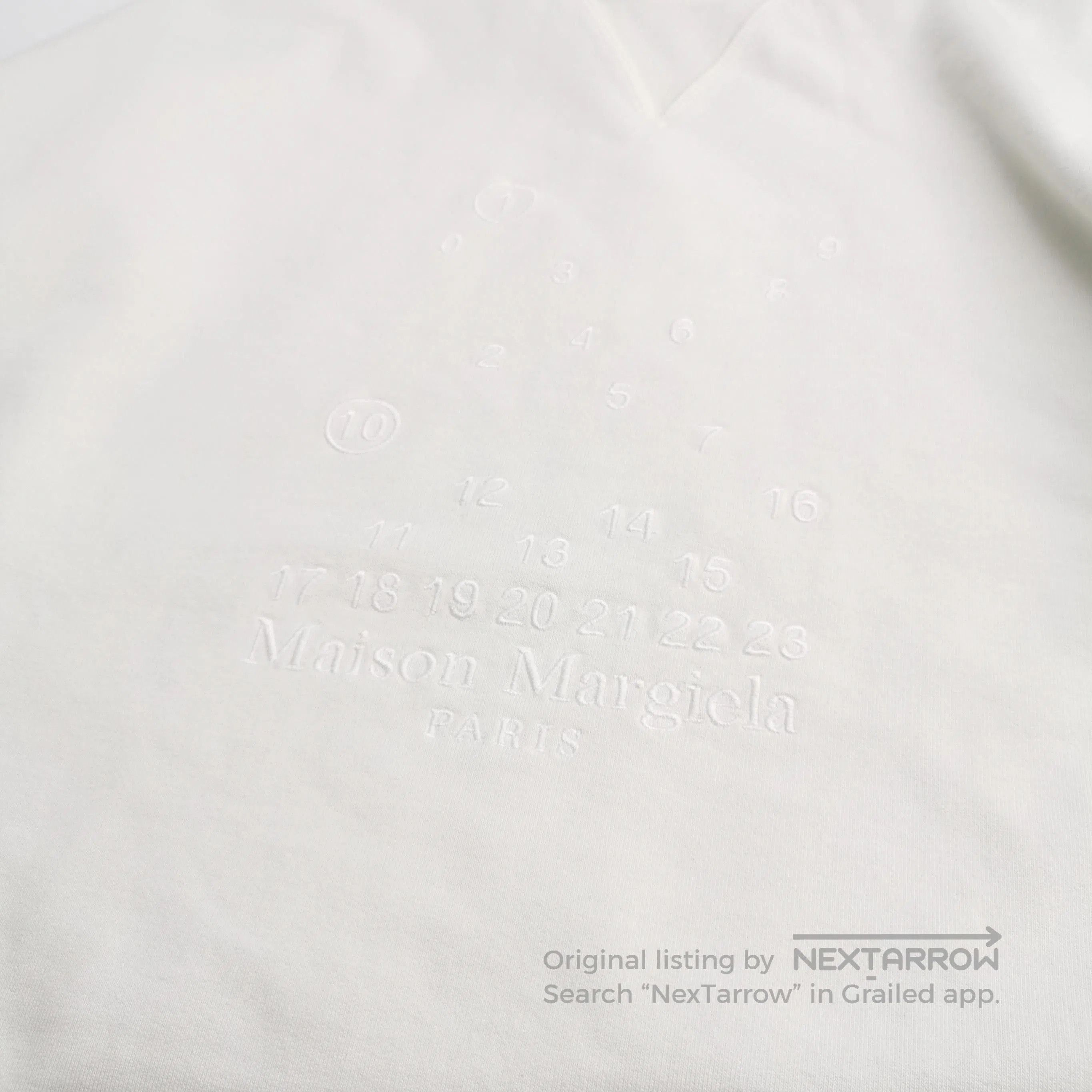 Maison Margiela Maison Margiela XL Cotton Crewneck Logo Sweatshirt. Size US XL / EU 56 / 4 - 1 Thumbnail