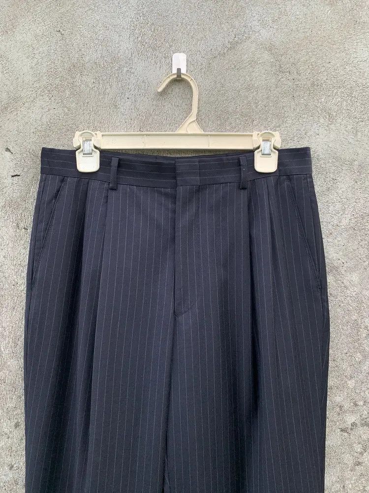 Balmain 2003 Balmain stripe black formal trouser Size US 29 - 2 Thumbnail