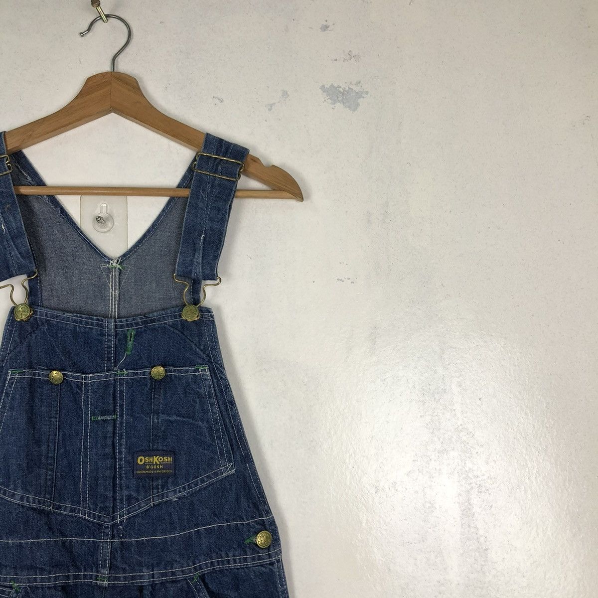 Japanese Brand 🔥90’s Denim Jeans Overall Workers Chore Oshkosh USA Size US 30 / EU 46 - 4 Thumbnail