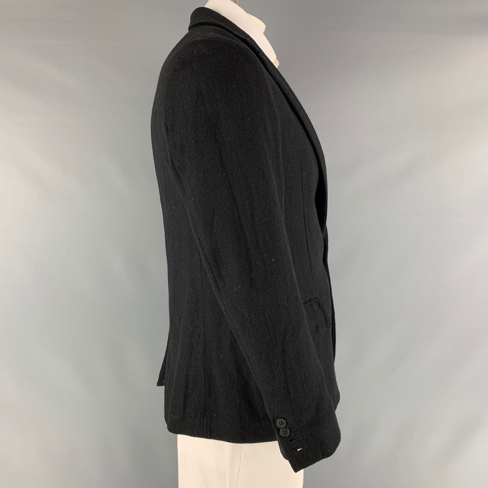 Superfine SUPERFINE Shimmery Polyester Single Button Sport Coat Size 42R - 2 Thumbnail