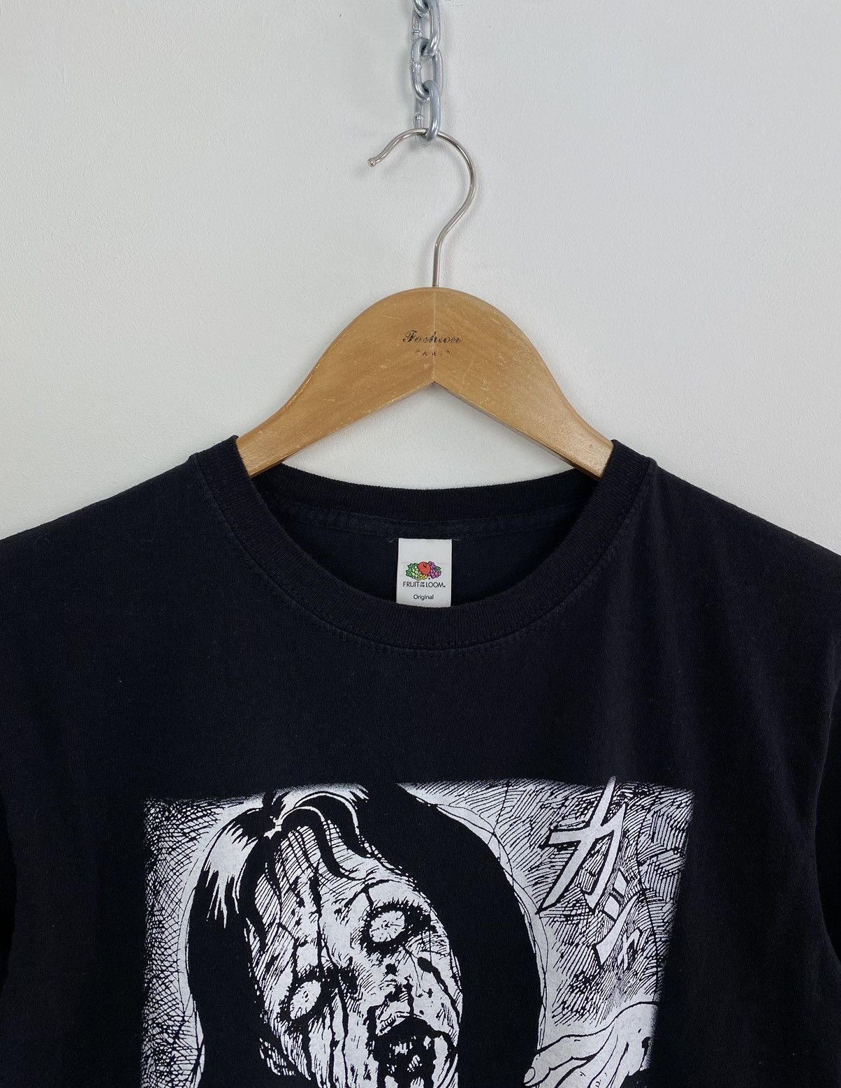 Designer × Fruit Of The Loom × Japanese Brand Junji Ito Collection Emo Tee T-shirt Japan Size S Black Top Size US S / EU 44-46 / 1 - 2 Thumbnail