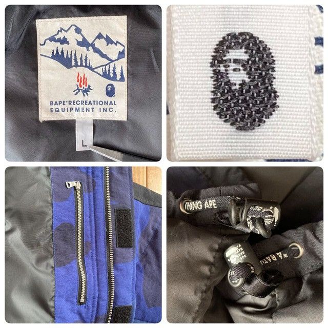 Bape BAPE Giant Blue Camo Puffer Down Jacket a bathing ape NIGO Size US L / EU 52-54 / 3 - 6 Thumbnail