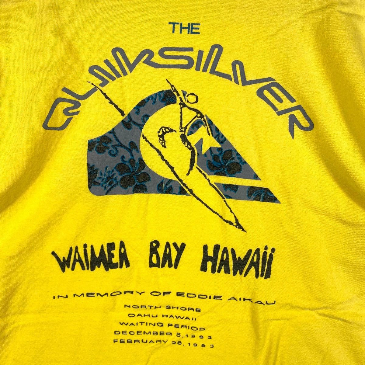 激レア　1995年　Quiksilver Eddie Aikau ビンテージ 激レア 1995年 Quiksilver Eddie Aikau ビンテージ