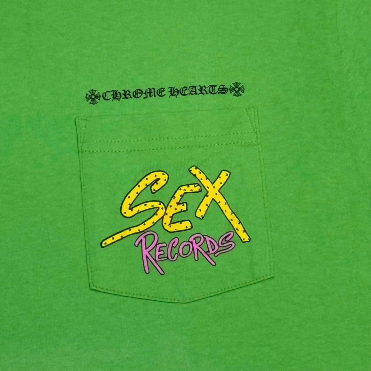 Chrome Hearts Chrome Hearts x Matty Boy “Sex Records” t-shirt green Size US M / EU 48-50 / 2 - 2 Thumbnail
