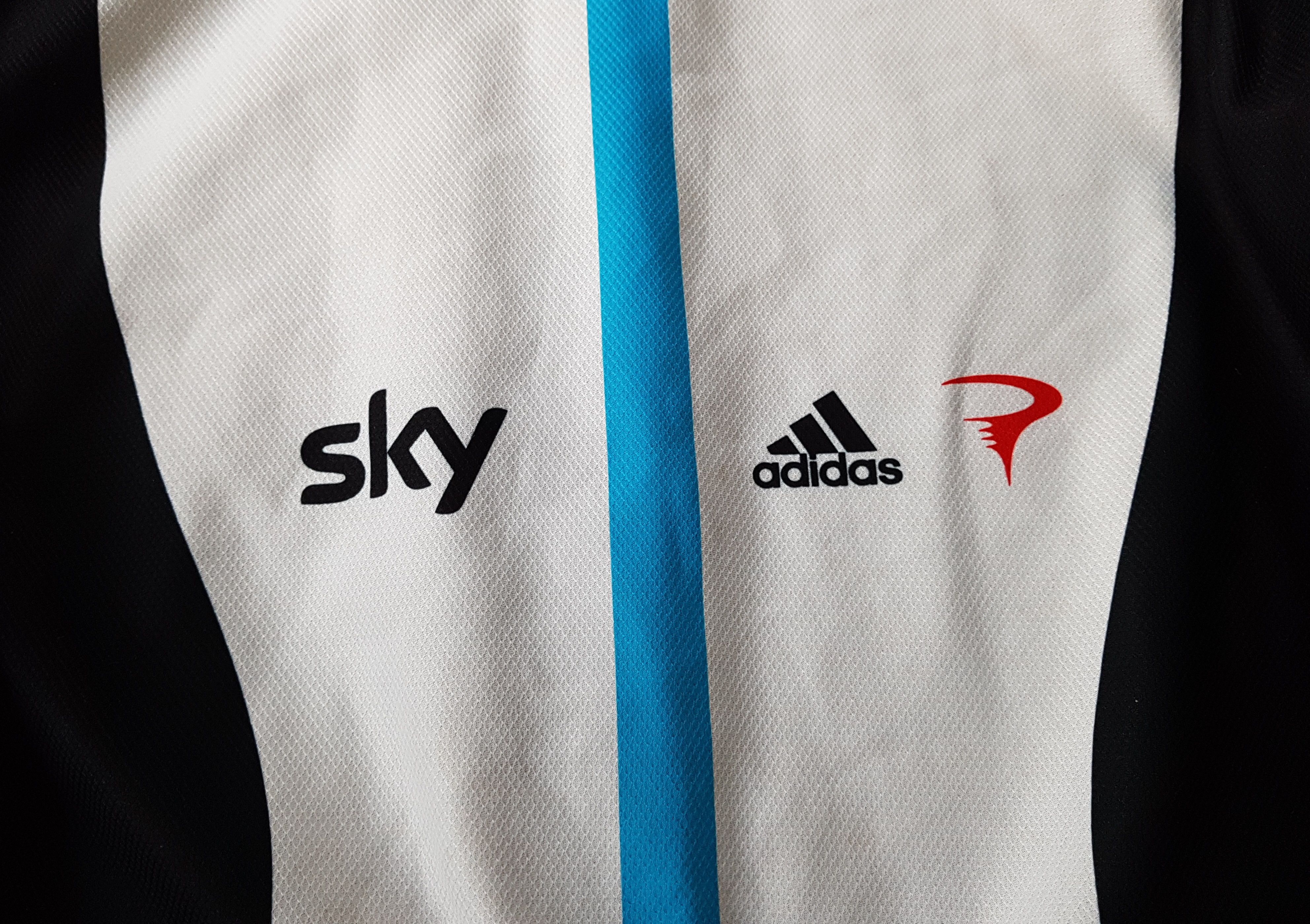 Adidas Adidas Team Sky Pinarello Full-Zip Cycling Jersey Jacket Size US XL / EU 56 / 4 - 10 Thumbnail