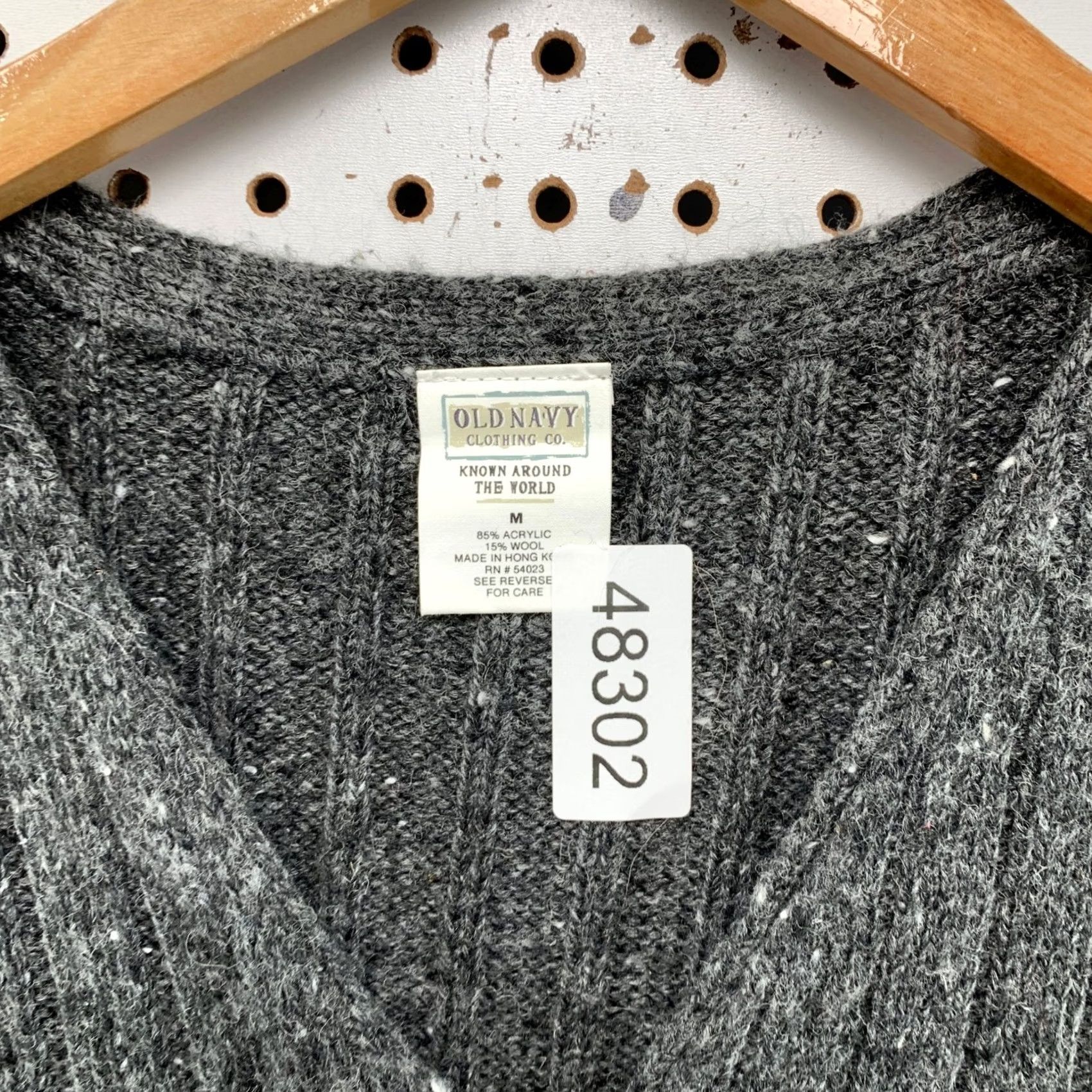 Old Navy VINTAGE Old Navy Mens Wool Blend Full Zip Sweater Vest Gray Marl Size M Size US M / EU 48-50 / 2 - 3 Thumbnail