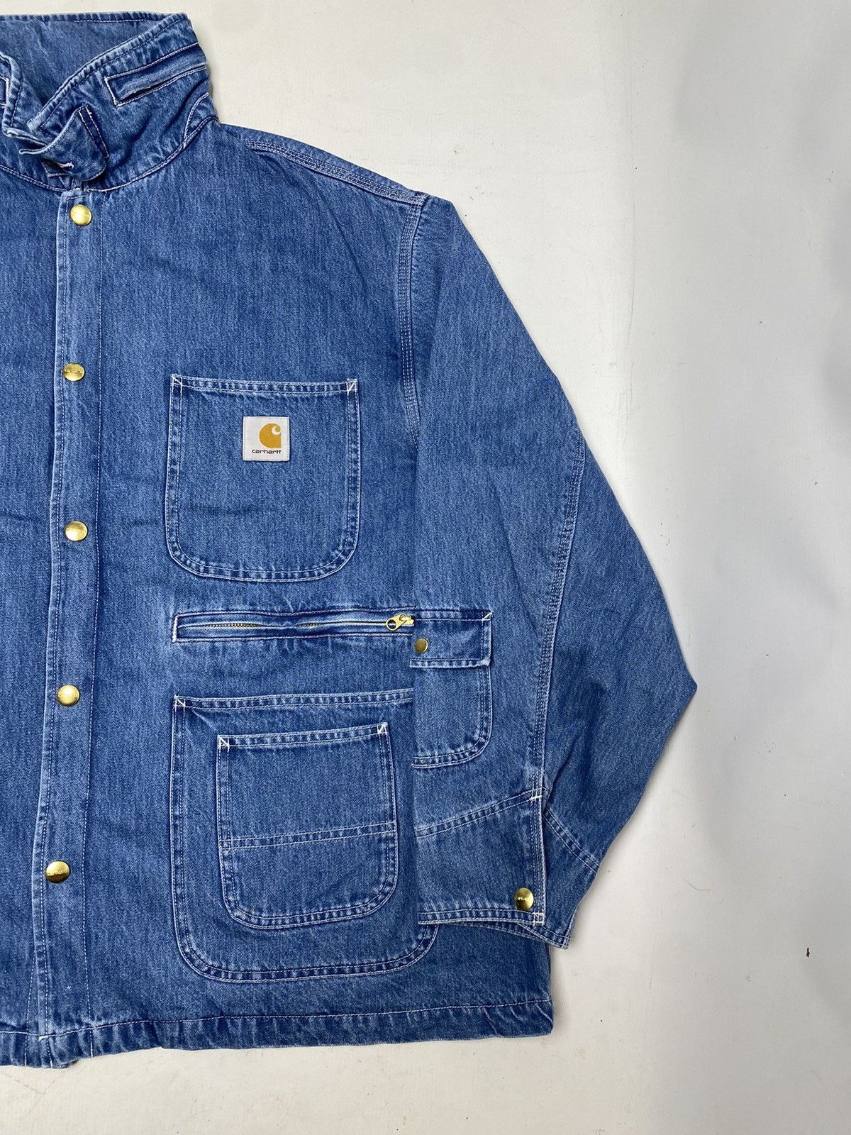 Carhartt Wip Chore Coat Max denim Jacket Carhartt Wip x new L Size US XXL / EU 58 / 5 - 2 Thumbnail