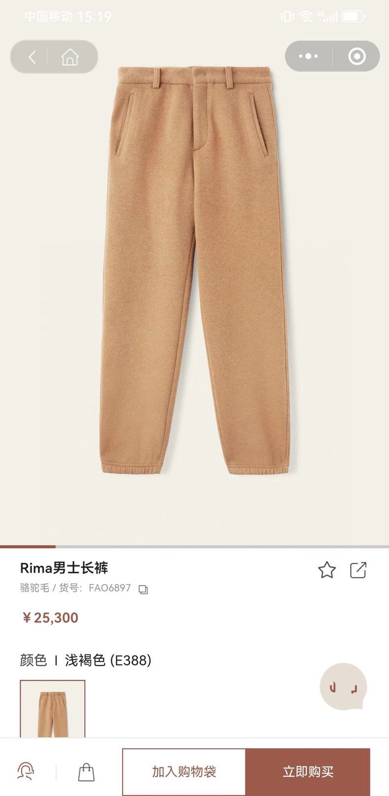 Loro Piana LORO PIANA Leisure pants Size US 32 / EU 48 - 2 Thumbnail