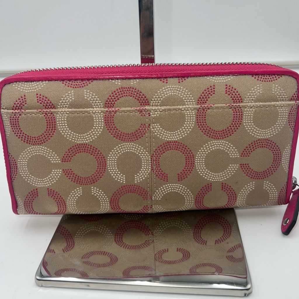 Coach Coach Ashley Dotted Op Art Zip Around Wallet Size ONE SIZE - 3 Thumbnail