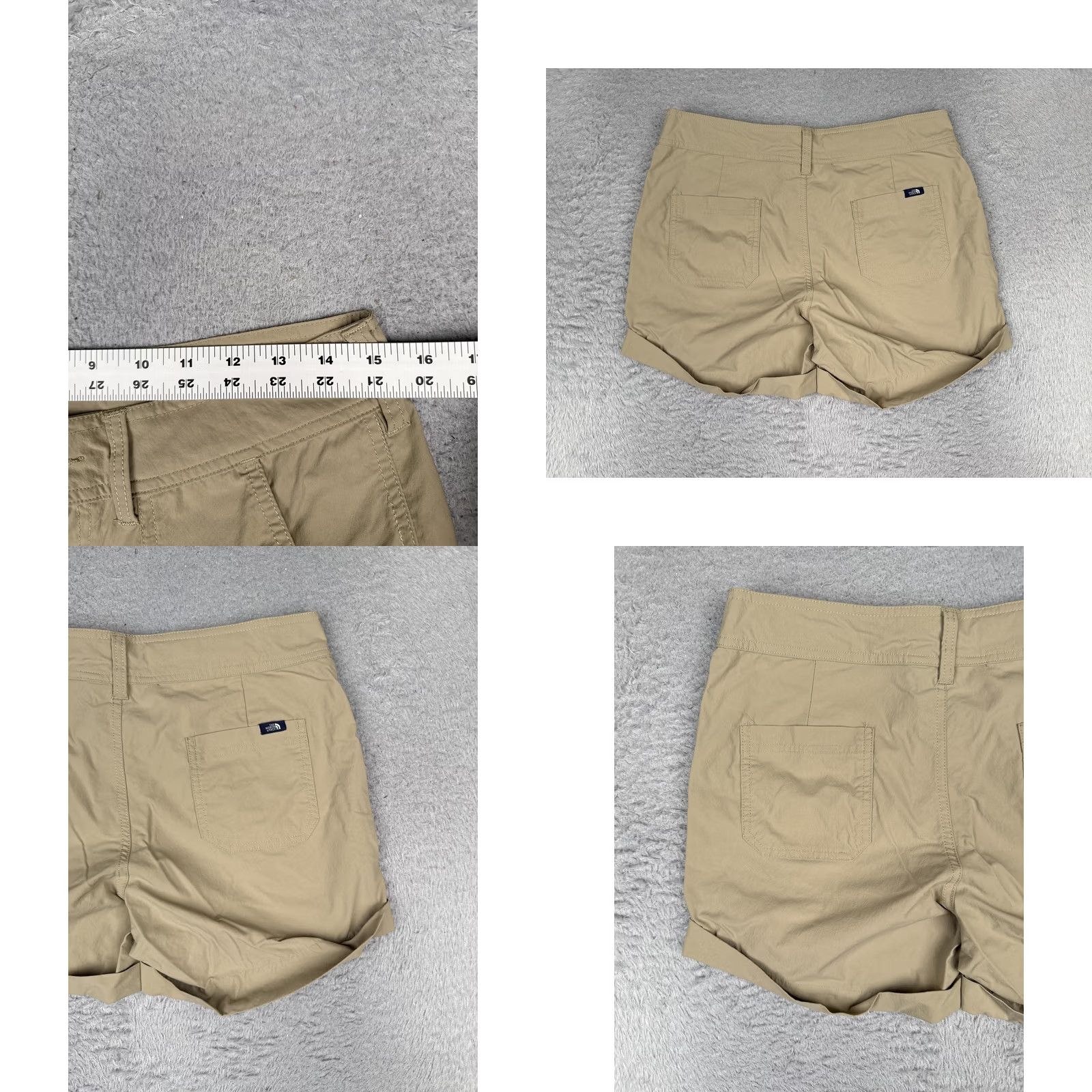 The North Face The North Face Womens Shorts Chino Nylon Stretch Hiking Outdoor Beige 6 Regular Front Zip Pocket Mens Womens Boys Girls Size 28" / US 6 / IT 42 - 9 Thumbnail