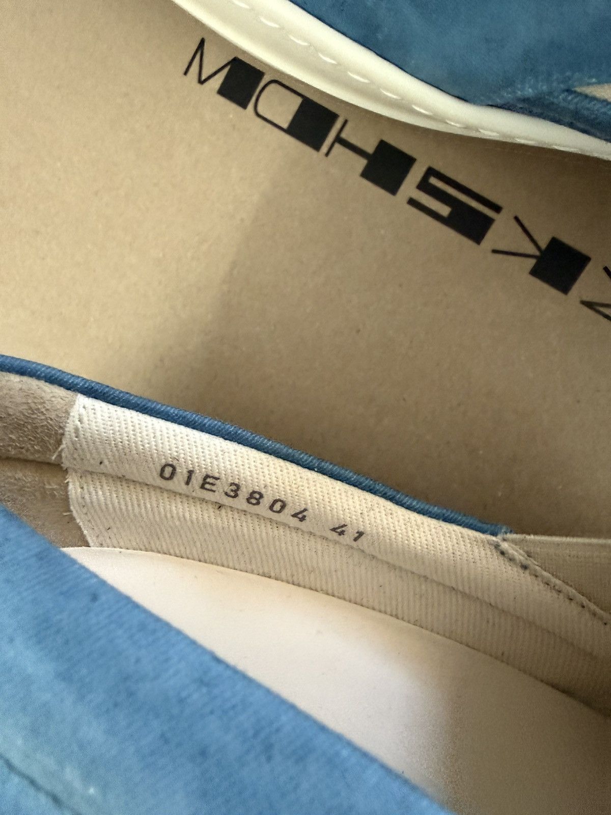 Rick Owens [SAMPLE] SS25 Boat Sneaks Toothpaste Foil Denim Size US 8 / EU 41 - 11 Thumbnail